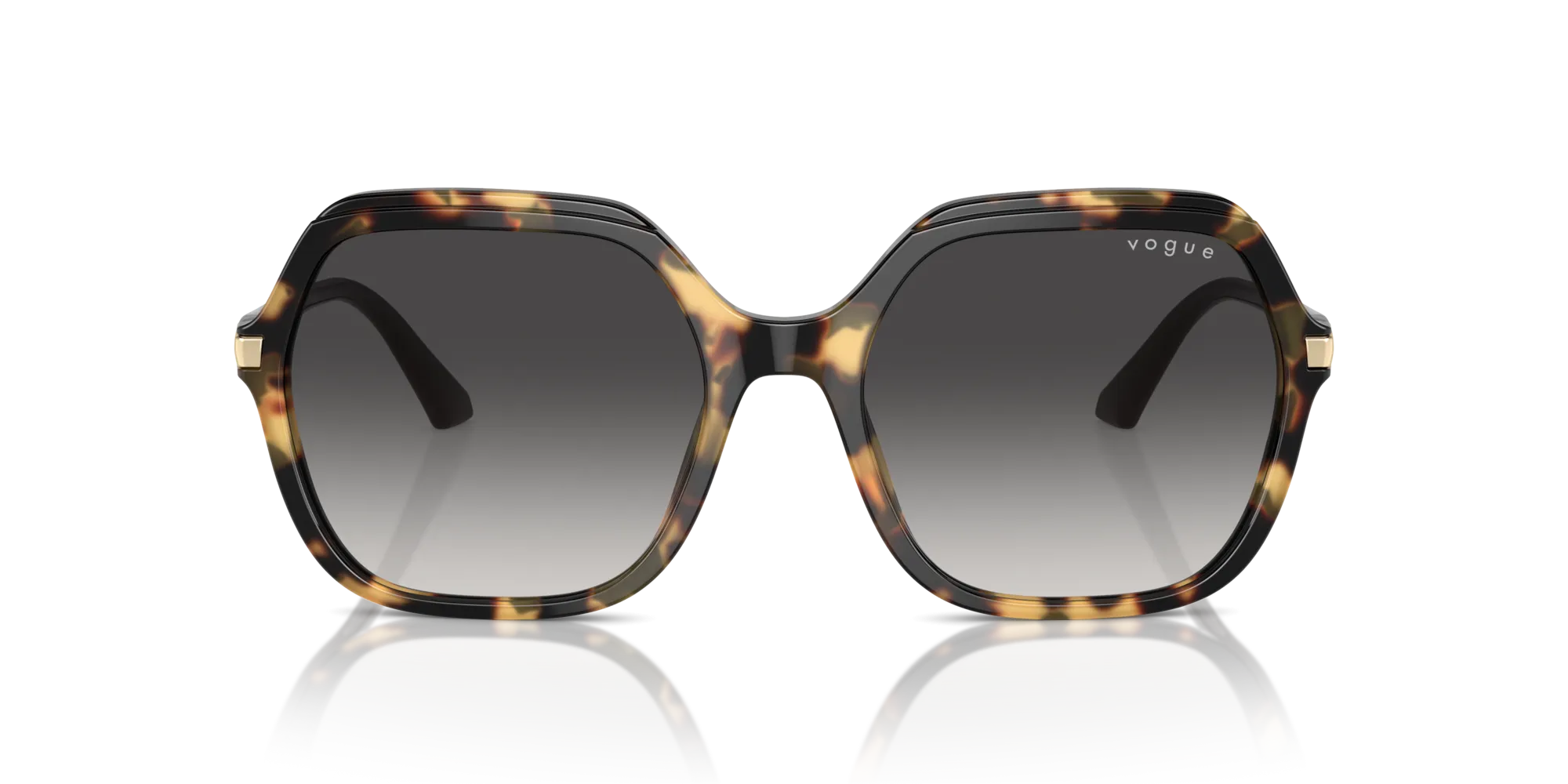 VOGUE EYEWEAR VO5561S 26058G Occhiali da sole Acetato Tartaruga Grigio Squadrata Normale Sfumato - immagine 3