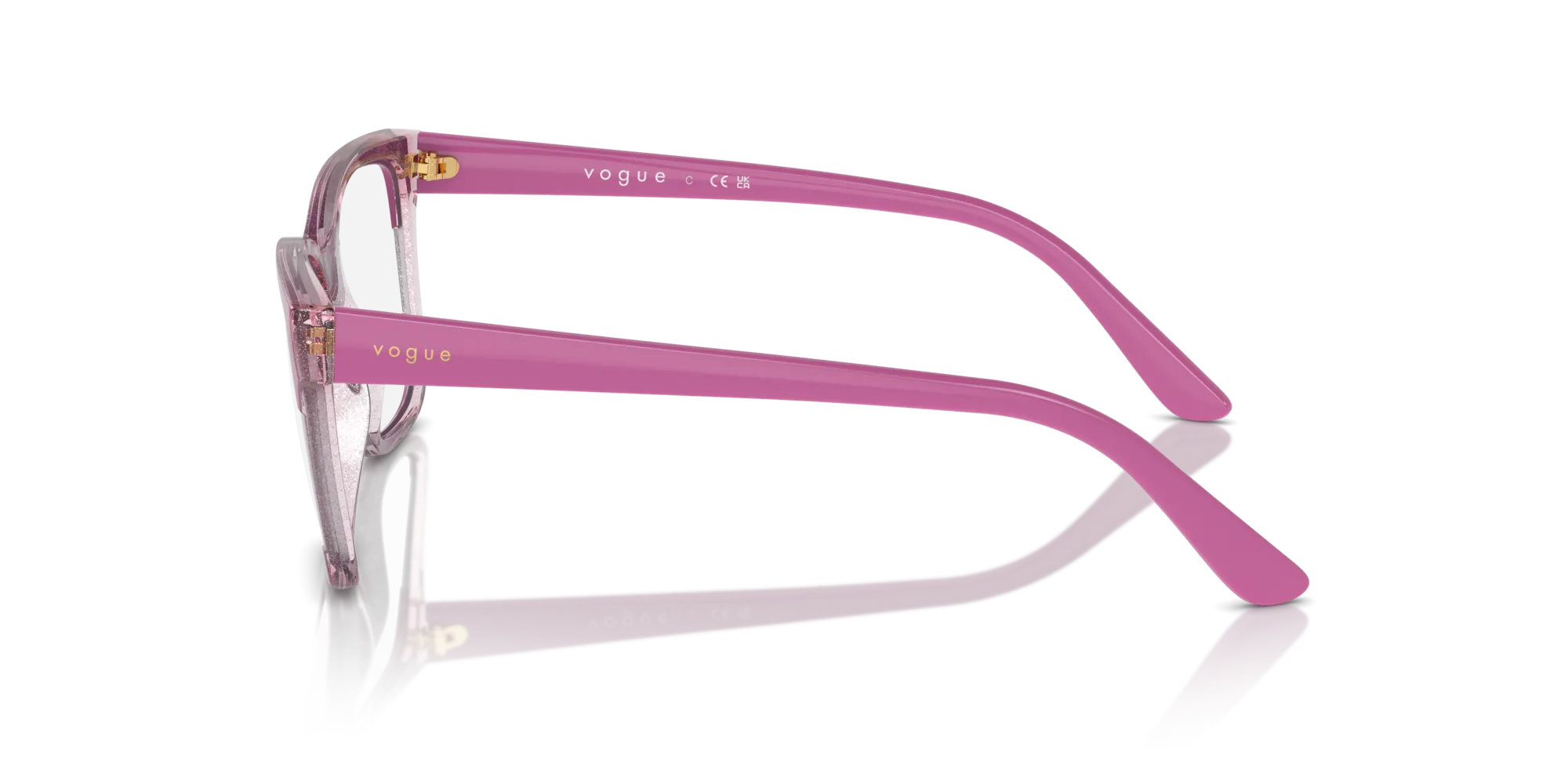 VOGUE EYEWEAR VO5556 3142 Montature da vista Nylon Rosa Squadrata Normale - immagine 4