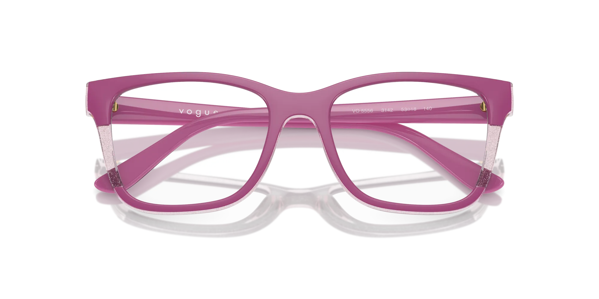 VOGUE EYEWEAR VO5556 3142 Montature da vista Nylon Rosa Trasparente Squadrata Normale - immagine 2