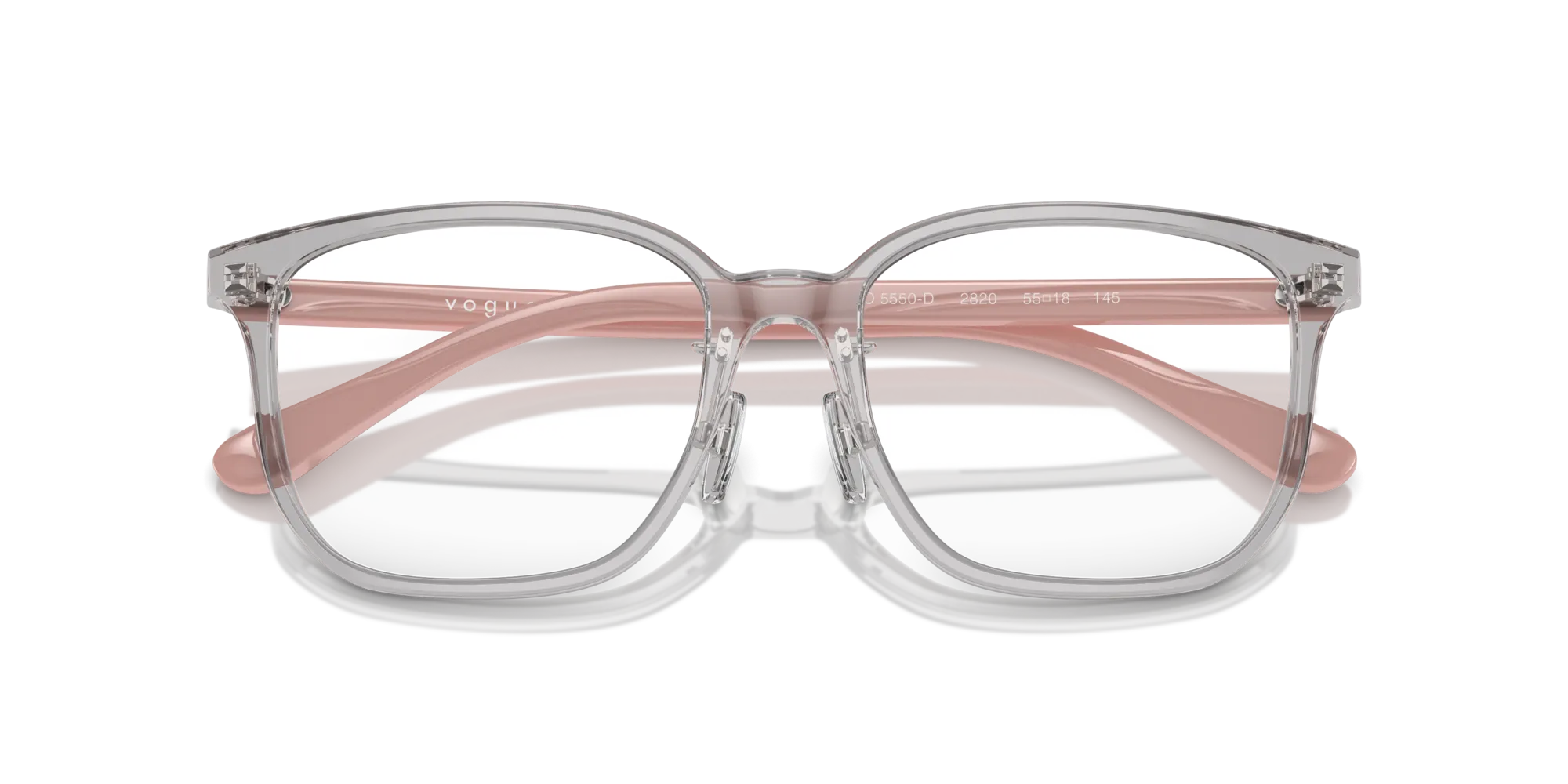 VOGUE EYEWEAR VO5550D 2820 Montature da vista Acetato Grigio Pillow Normale - immagine 2