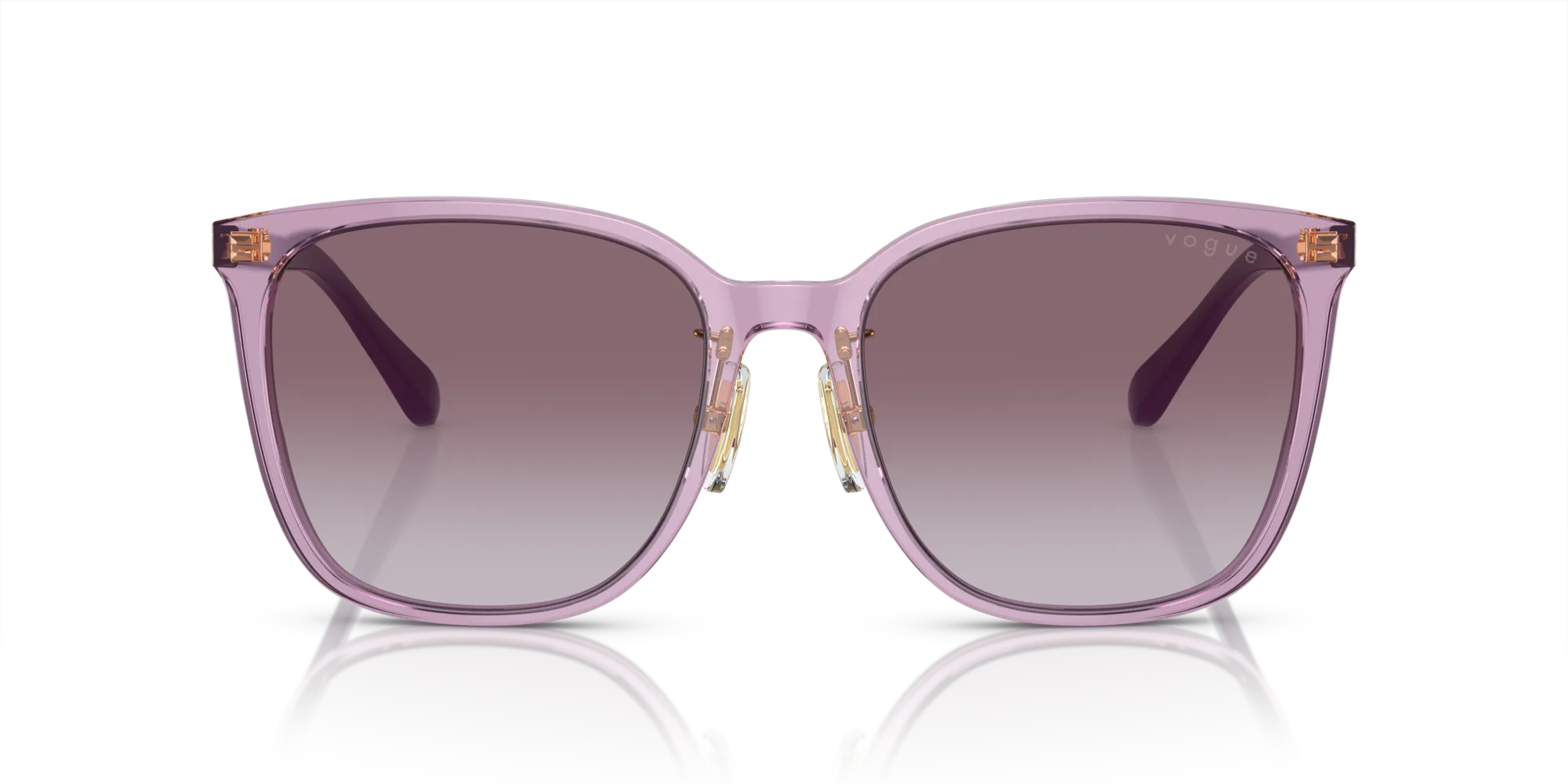 VOGUE EYEWEAR VO5537SD 29228H Occhiali da sole Acetato Viola Viola Squadrata Normale Sfumato - immagine 3