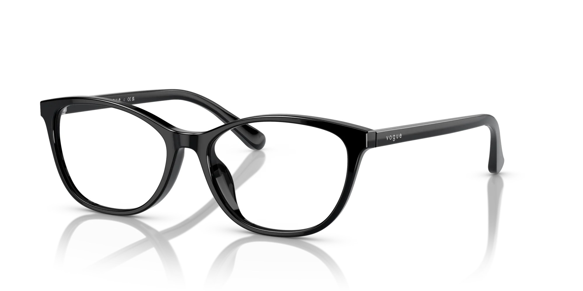 VOGUE EYEWEAR VO5502D W44 Montature da vista Acetato Nero Cat Eye Normale - immagine 4