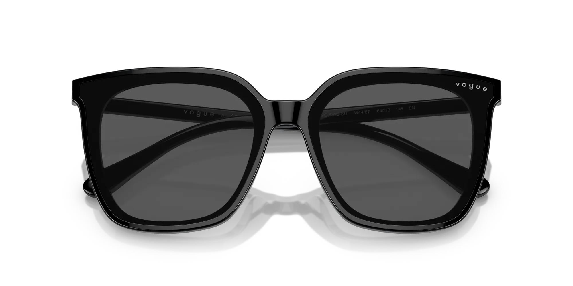 VOGUE EYEWEAR VO5499SD W44/87 Occhiali da sole Acetato Nero Grigio Squadrata Normale - immagine 2