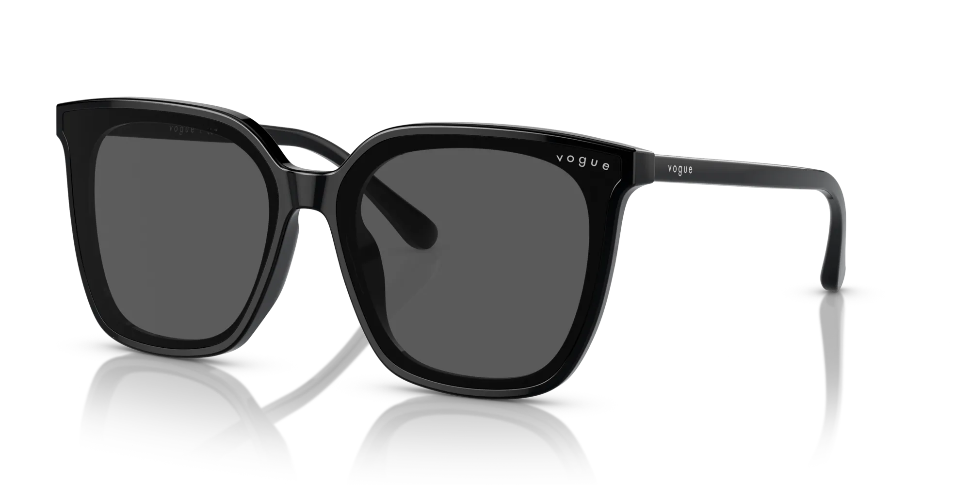 VOGUE EYEWEAR VO5499SD W44/87 Occhiali da sole Acetato Nero Grigio Squadrata Normale - immagine 4