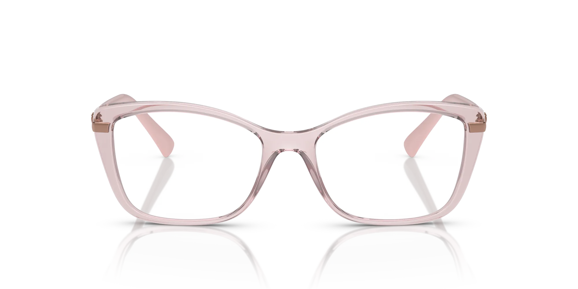 VOGUE EYEWEAR VO5487B 2942 Montature da vista Iniettato Rosa Trasparente Farfalla Normale - immagine 3