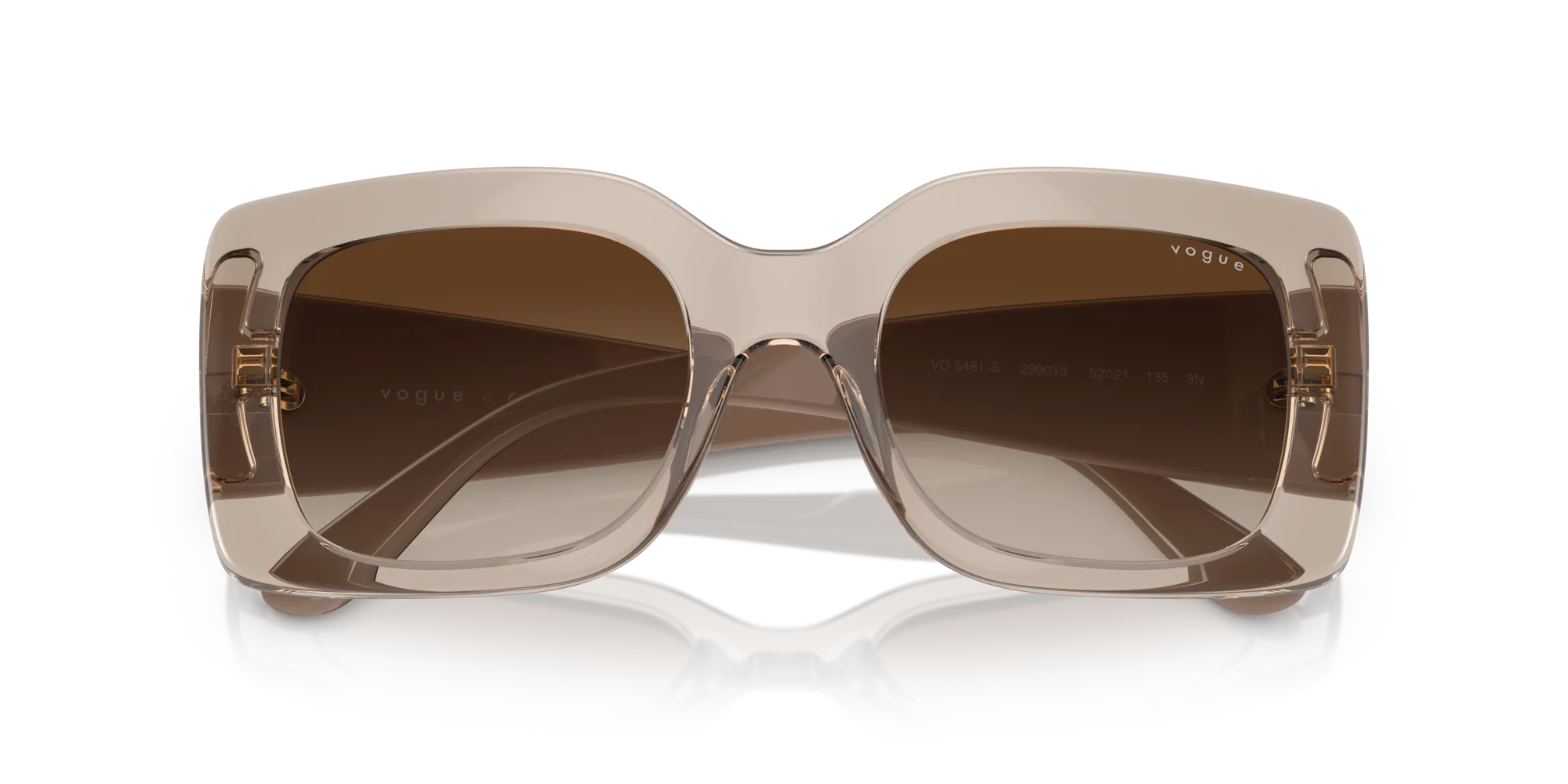 VOGUE EYEWEAR VO5481S 299013 Occhiali da sole Iniettato Marrone Marrone Squadrata Normale Sfumato - immagine 2
