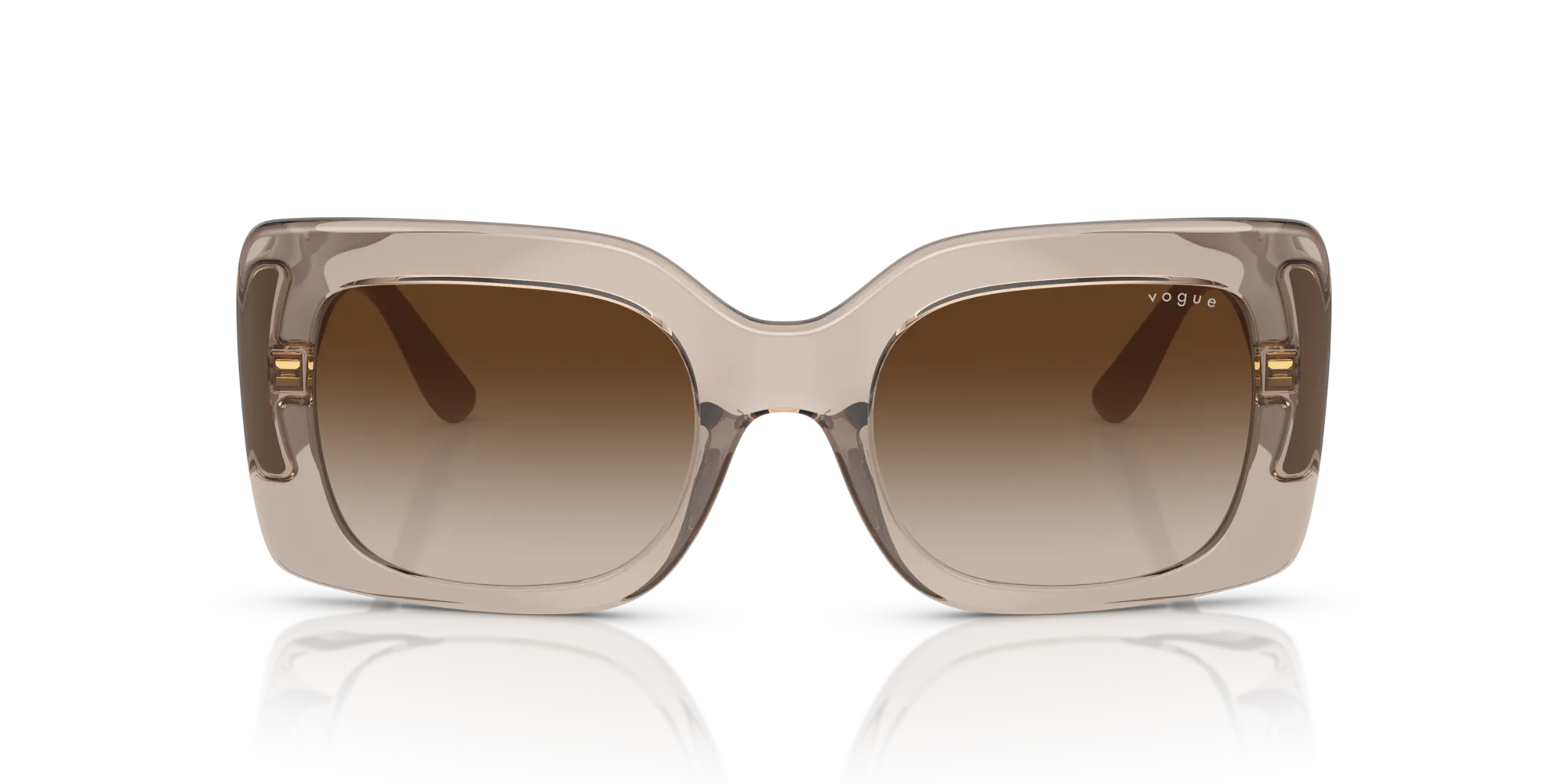 VOGUE EYEWEAR VO5481S 299013 Occhiali da sole Iniettato Marrone Marrone Squadrata Normale Sfumato - immagine 3