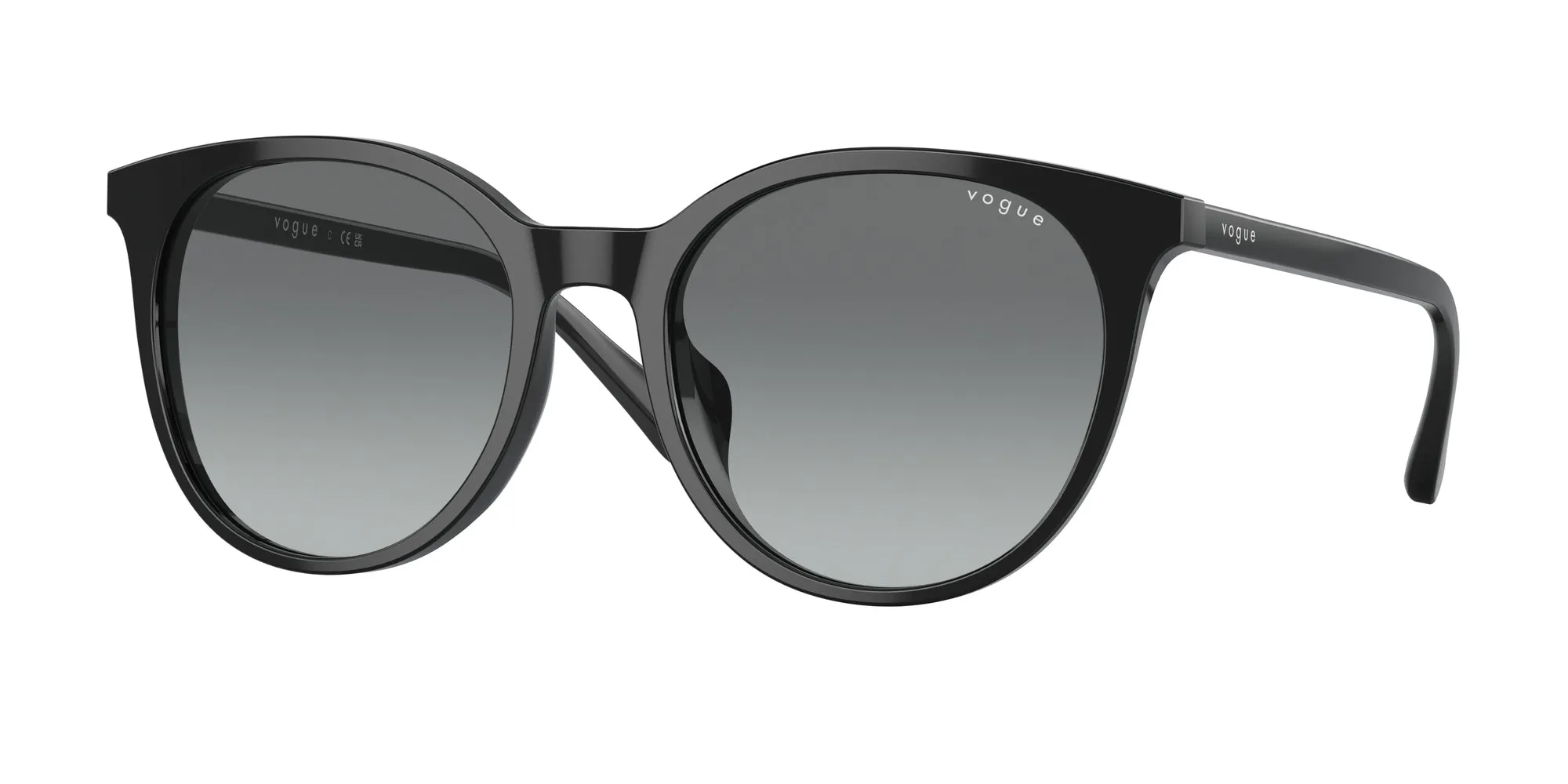 VOGUE EYEWEAR VO5468SD W44/11 Occhiali da sole Acetato Nero Grigio Rotonda Normale Sfumato - immagine 1