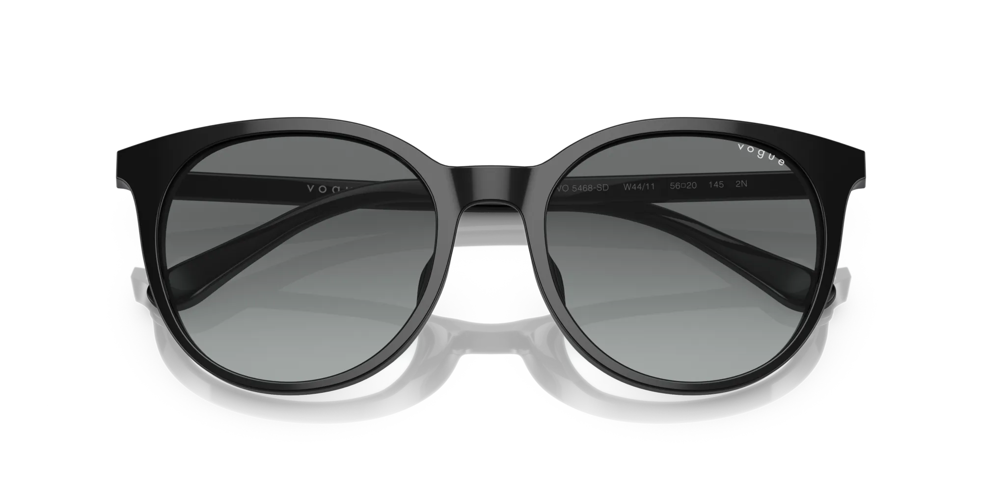VOGUE EYEWEAR VO5468SD W44/11 Occhiali da sole Acetato Nero Grigio Rotonda Normale Sfumato - immagine 2