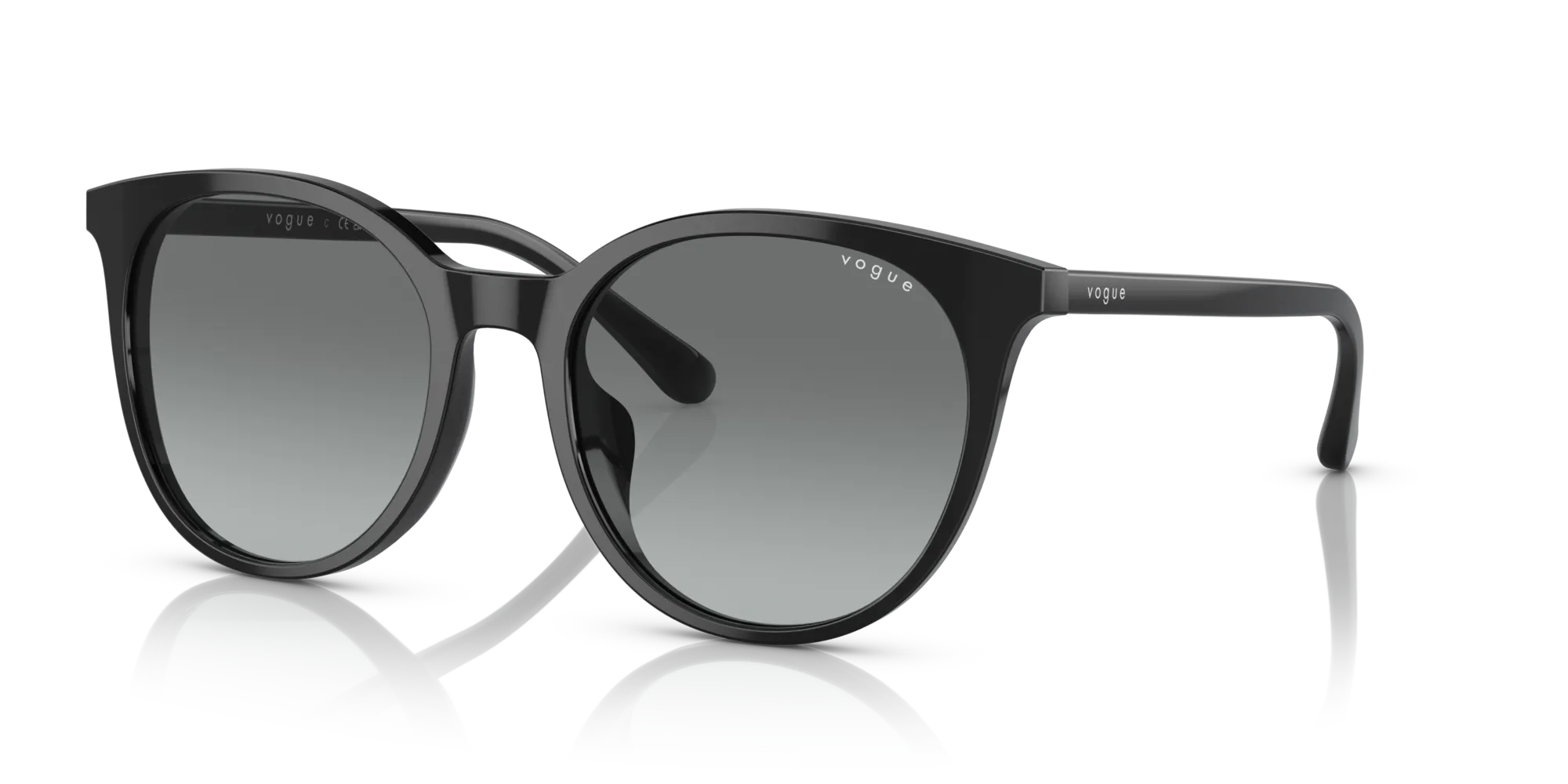 VOGUE EYEWEAR VO5468SD W44/11 Occhiali da sole Acetato Nero Grigio Rotonda Normale Sfumato - immagine 4