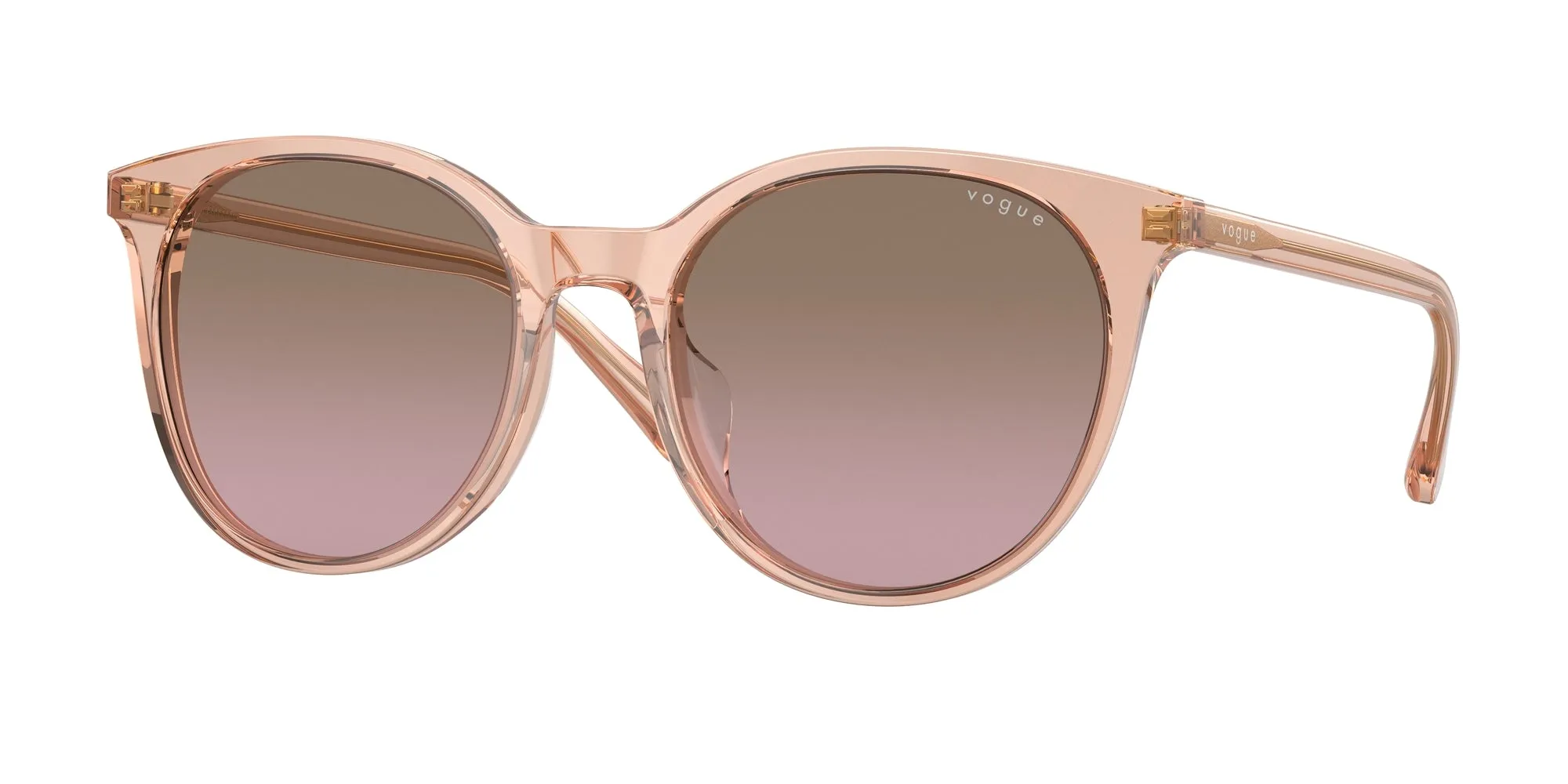 VOGUE EYEWEAR VO5468SD 295414 Occhiali da sole Acetato Rosa Marrone Rotonda Normale Sfumato - immagine 1