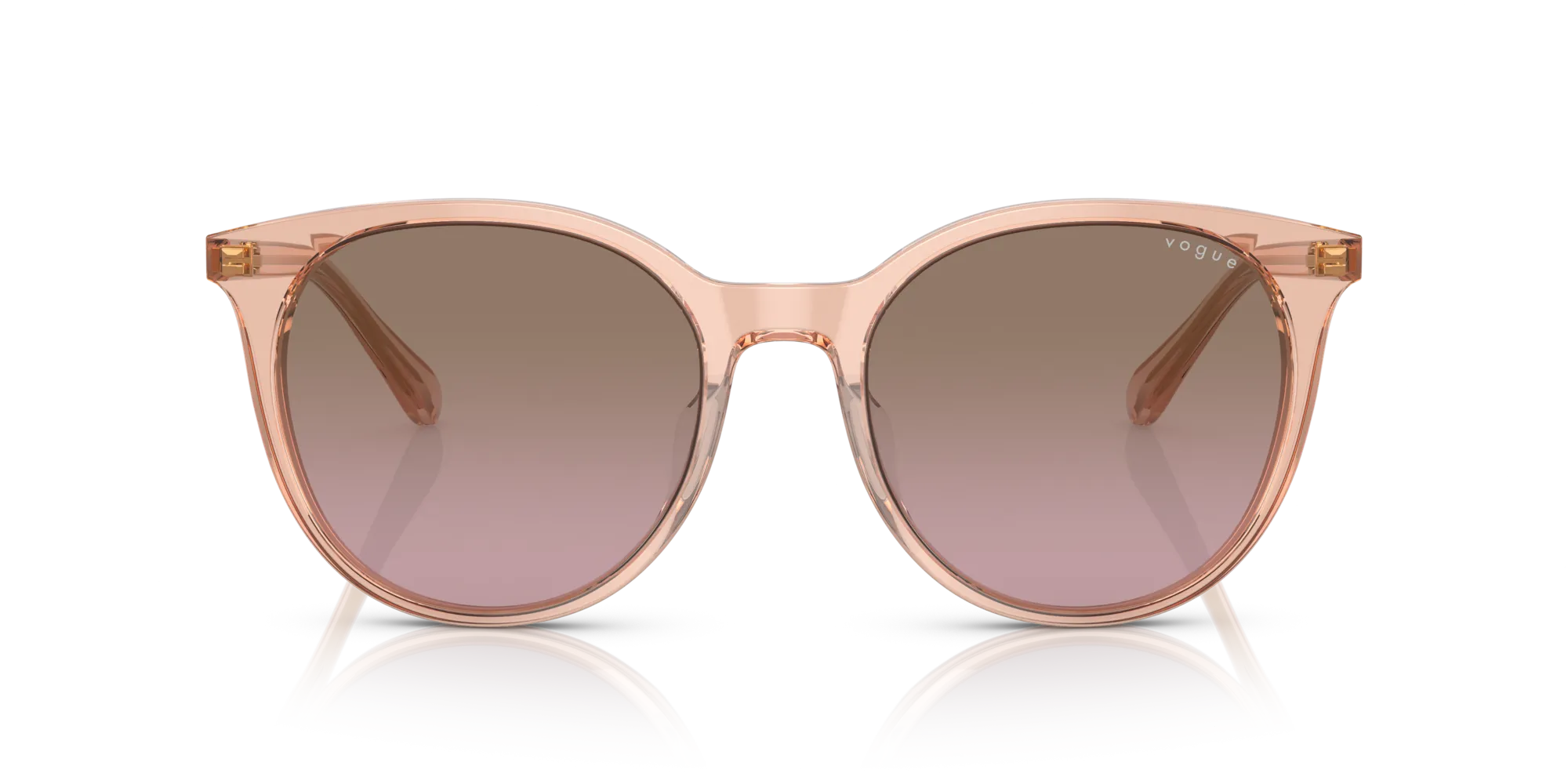 VOGUE EYEWEAR VO5468SD 295414 Occhiali da sole Acetato Rosa Marrone Rotonda Normale Sfumato - immagine 3