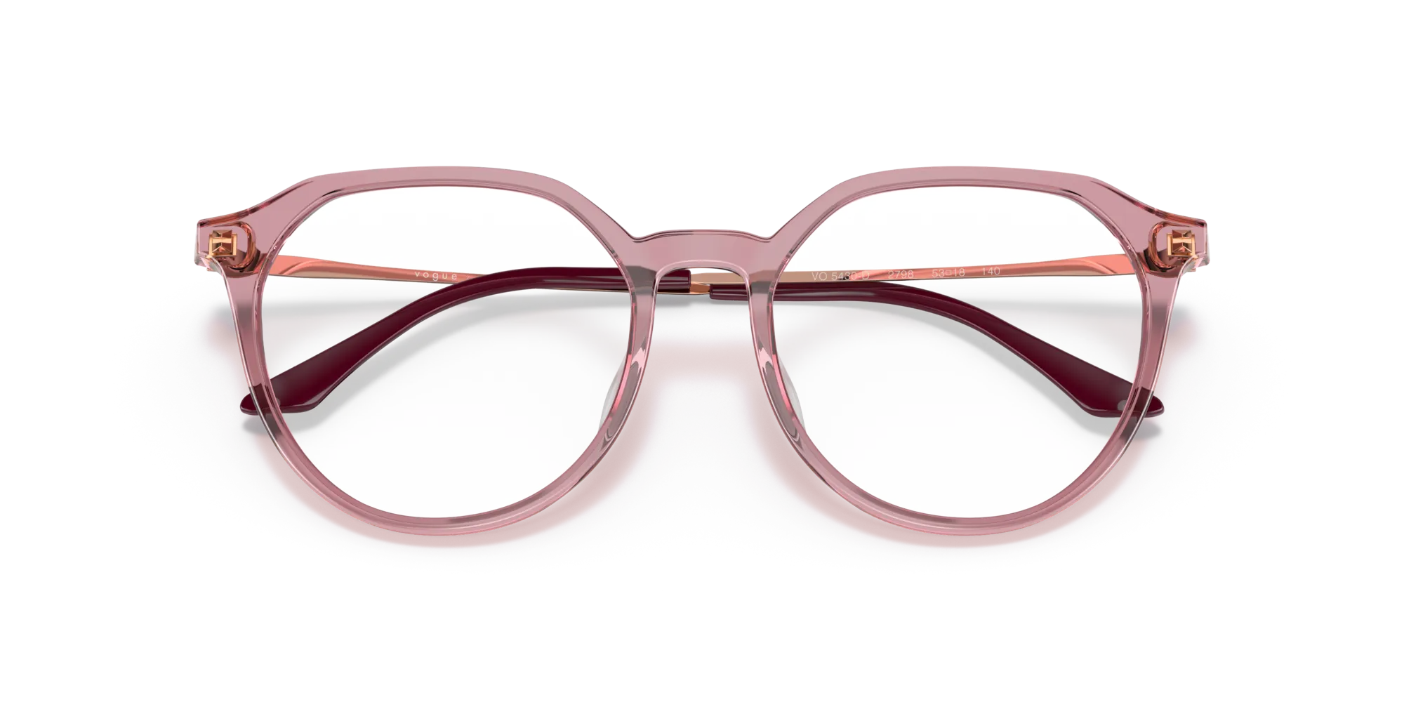 VOGUE EYEWEAR VO5430D 2798 Montature da vista Acetato Viola Geometrica Normale - immagine 2