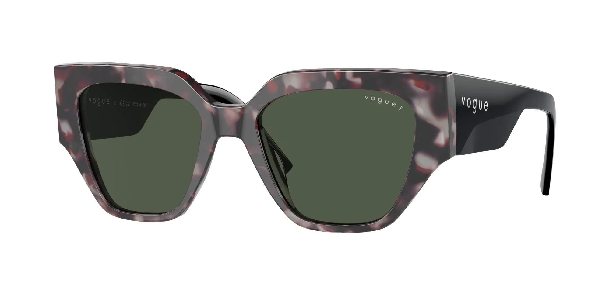 VOGUE EYEWEAR VO5409S 31499A Occhiali da sole Acetato Grigio Verde Geometrica Polarizzata - immagine 1