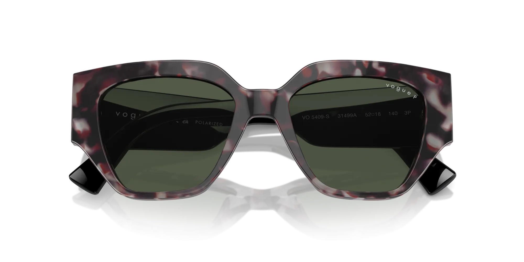 VOGUE EYEWEAR VO5409S 31499A Occhiali da sole Acetato Grigio Verde Geometrica Polarizzata - immagine 2