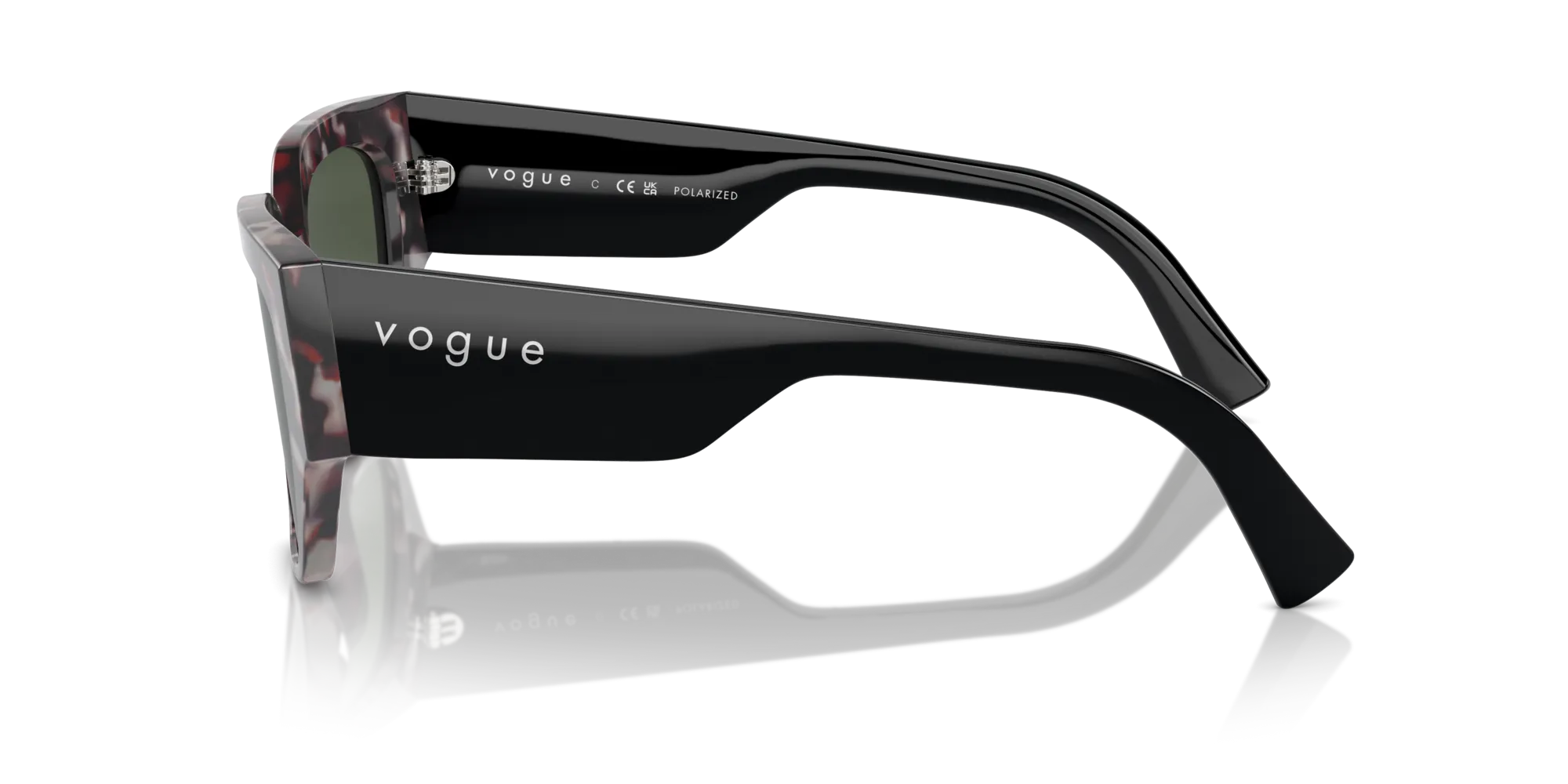 VOGUE EYEWEAR VO5409S 31499A Occhiali da sole Acetato Grigio Verde Geometrica Polarizzata - immagine 4