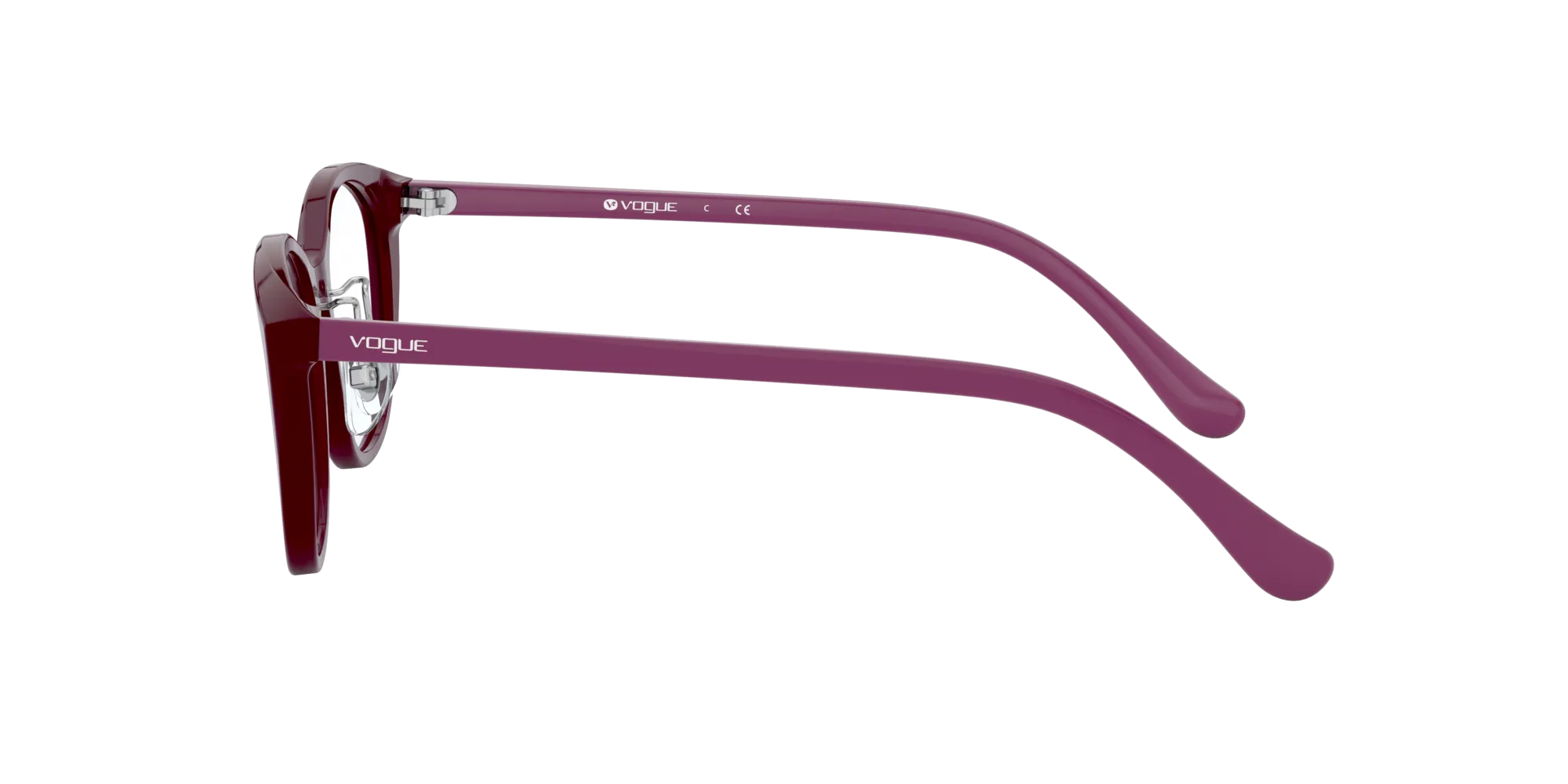 VOGUE EYEWEAR VO5296D 2307 Montature da vista Acetato Rosso Pillow Normale - immagine 3
