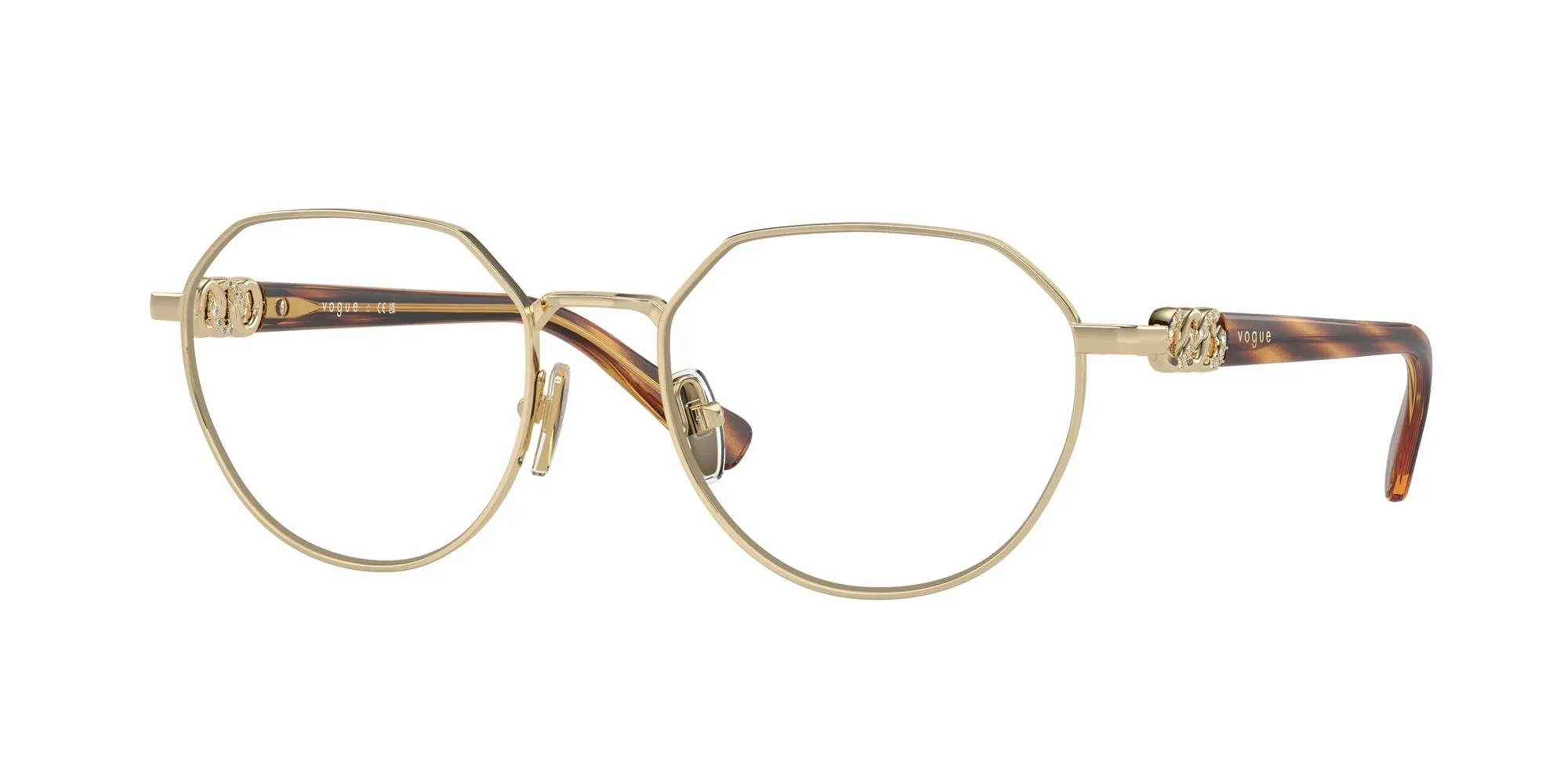 VOGUE EYEWEAR VO4311B 848 Montature da vista Metallo Oro Geometrica Normale - immagine 1