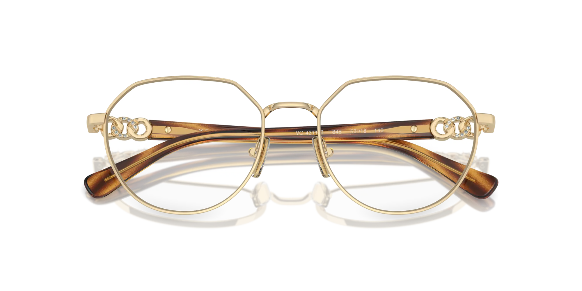 VOGUE EYEWEAR VO4311B 848 Montature da vista Metallo Oro Geometrica Normale - immagine 2