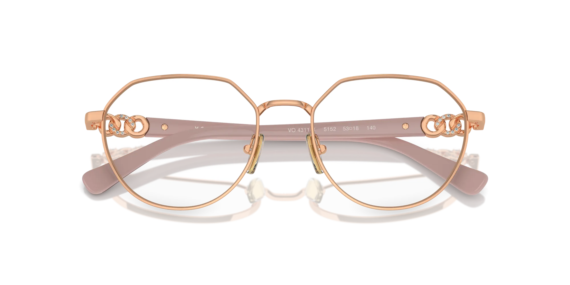 VOGUE EYEWEAR VO4311B 5152 Montature da vista Metallo Oro Geometrica Normale - immagine 2
