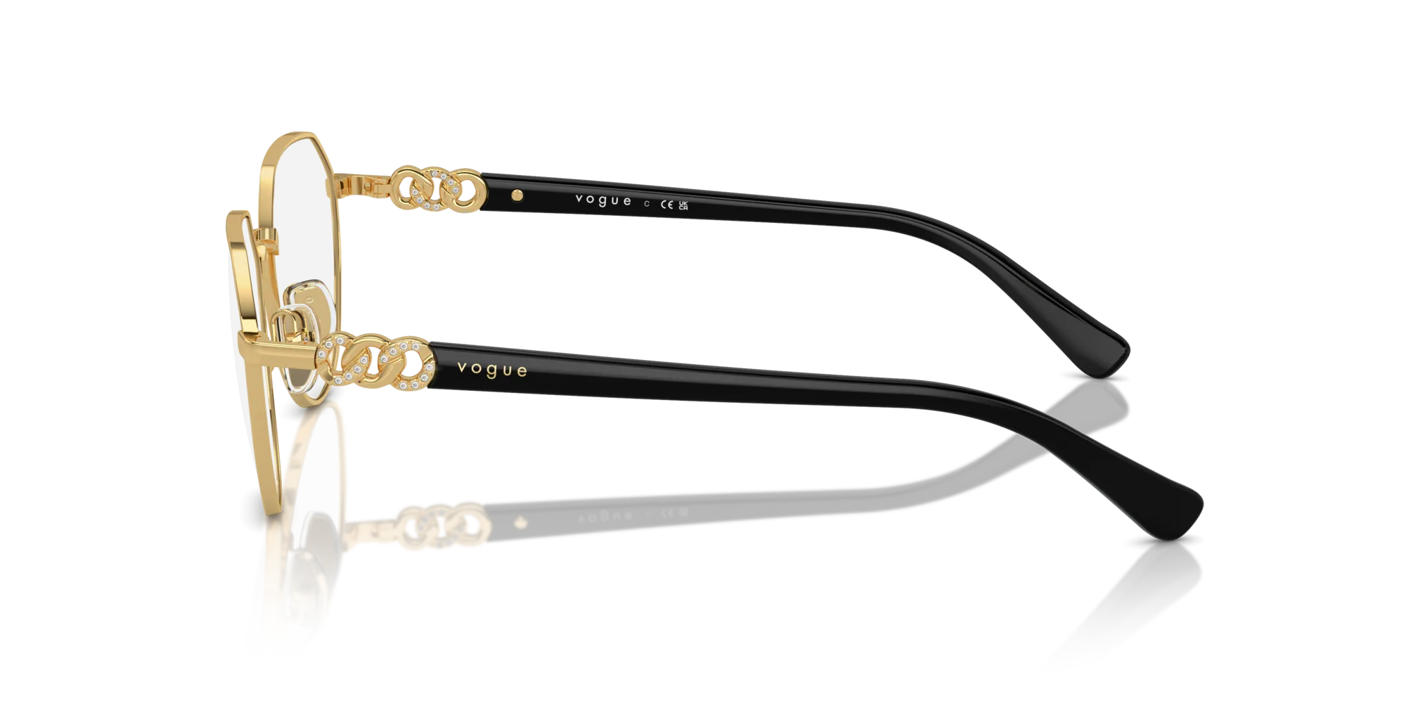 VOGUE EYEWEAR VO4311B 280 Montature da vista Metallo Oro Geometrica Normale - immagine 4