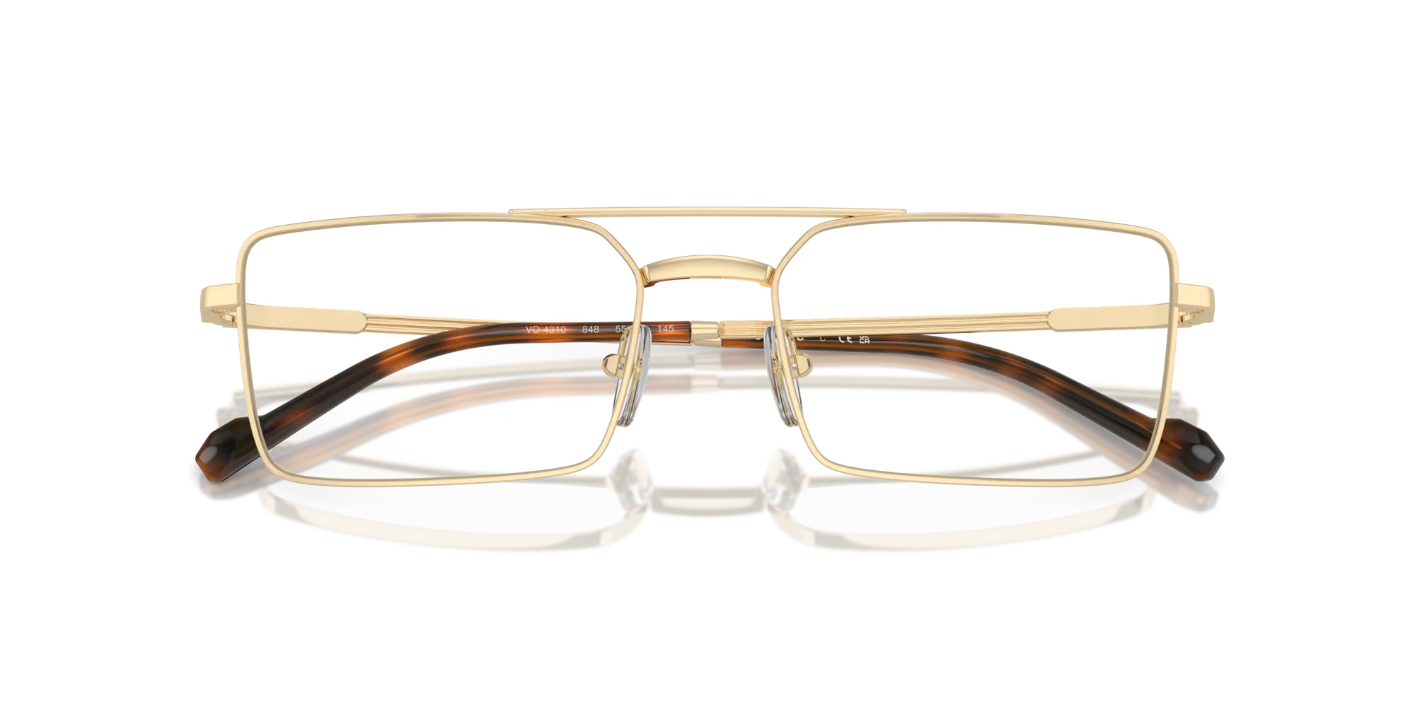 VOGUE EYEWEAR VO4310 848 Montature da vista Metallo Oro Squadrata Normale - immagine 2