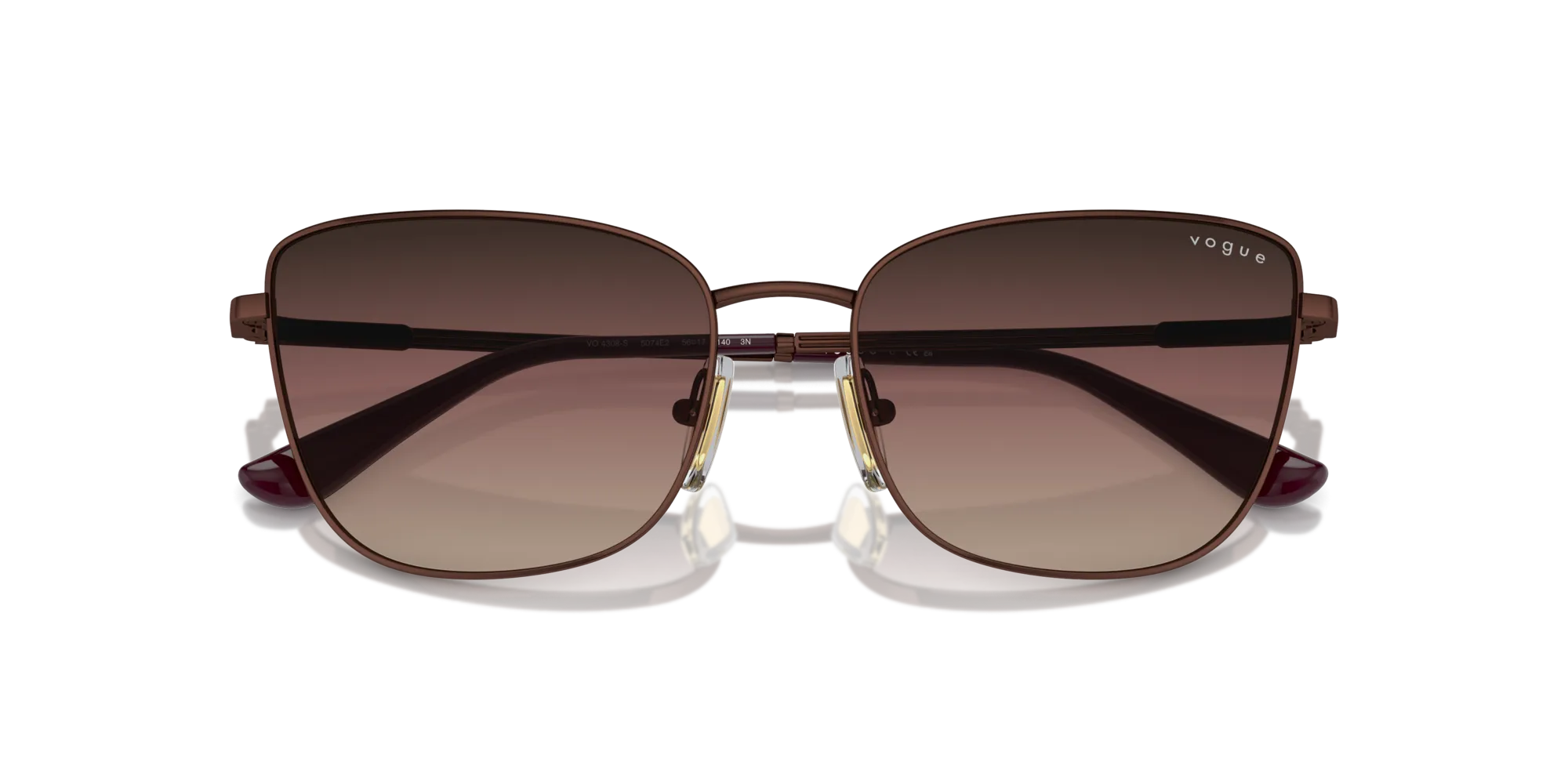 VOGUE EYEWEAR VO4308S 5074E2 Occhiali da sole Metallo Bronzo Marrone Farfalla Normale Sfumato - immagine 2