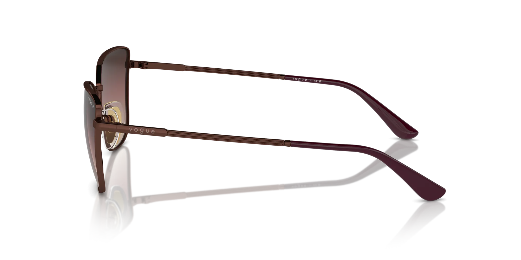 VOGUE EYEWEAR VO4308S 5074E2 Occhiali da sole Metallo Bronzo Marrone Farfalla Normale Sfumato - immagine 4
