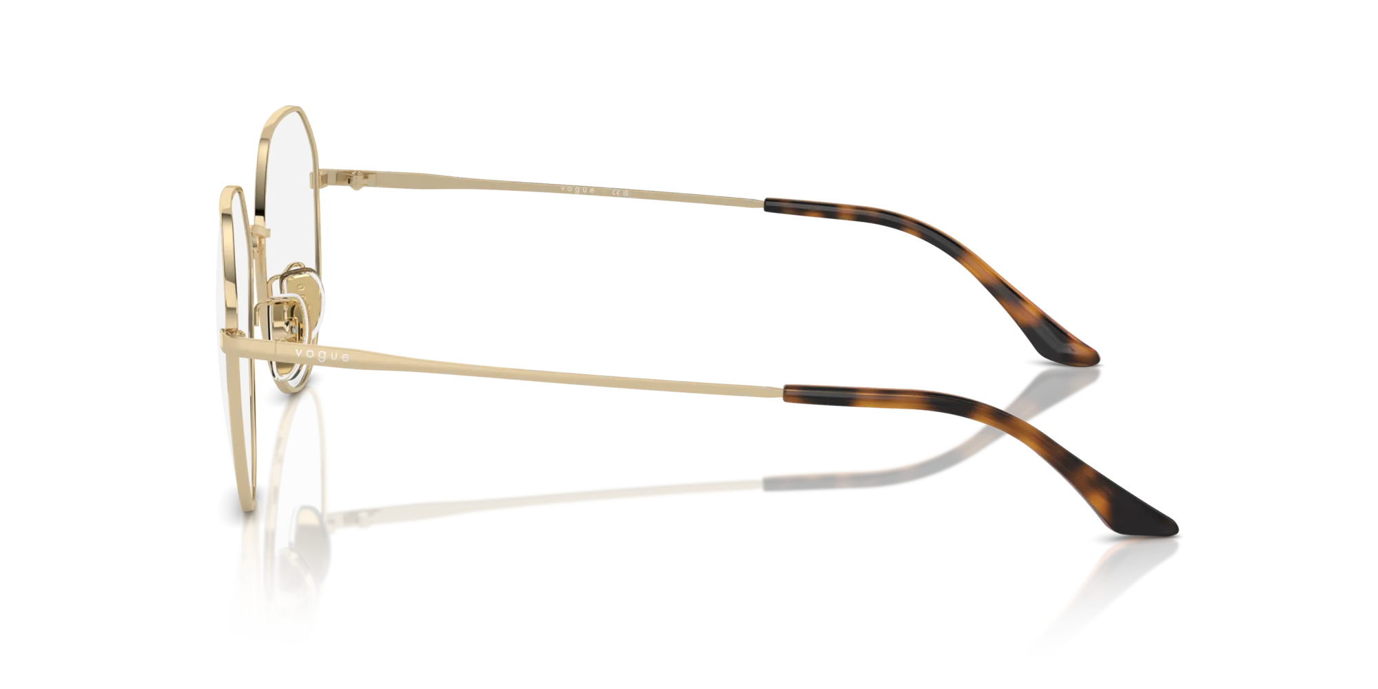 VOGUE EYEWEAR VO4301D 848 Montature da vista Metallo Oro Geometrica Normale - immagine 4