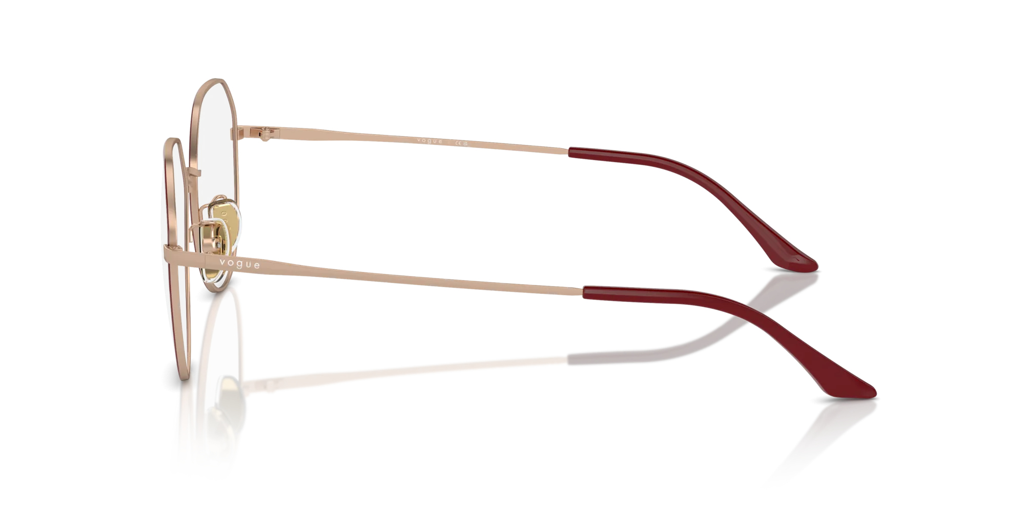 VOGUE EYEWEAR VO4301D 5089 Montature da vista Metallo Rosa Geometrica Normale - immagine 4