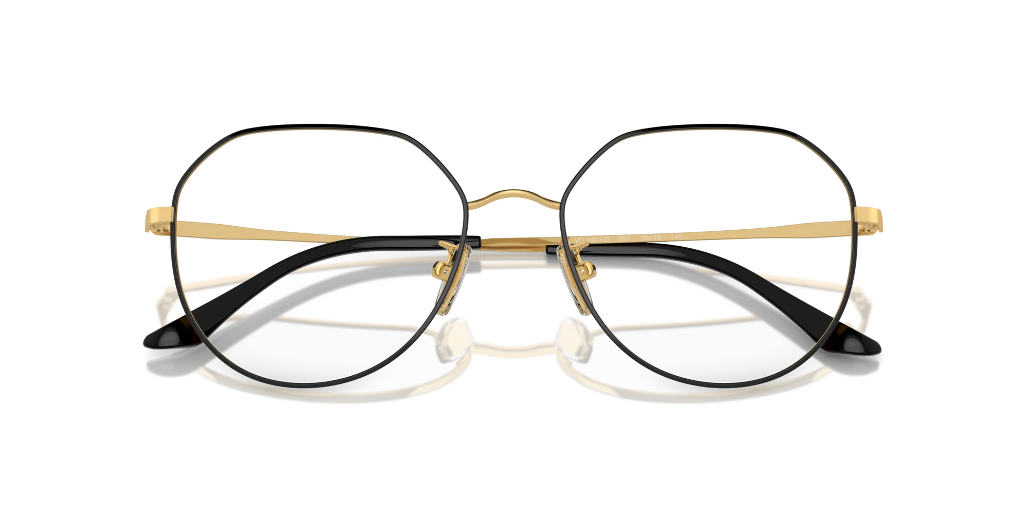 VOGUE EYEWEAR VO4301D 352 Montature da vista Metallo Nero Geometrica Normale - immagine 2