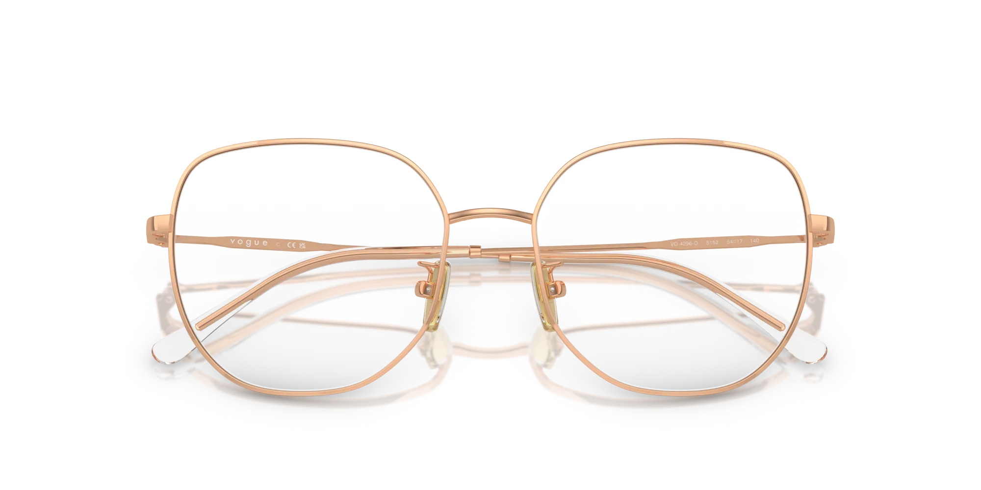VOGUE EYEWEAR VO4296D 5152 Montature da vista Metallo Oro Geometrica Normale - immagine 2