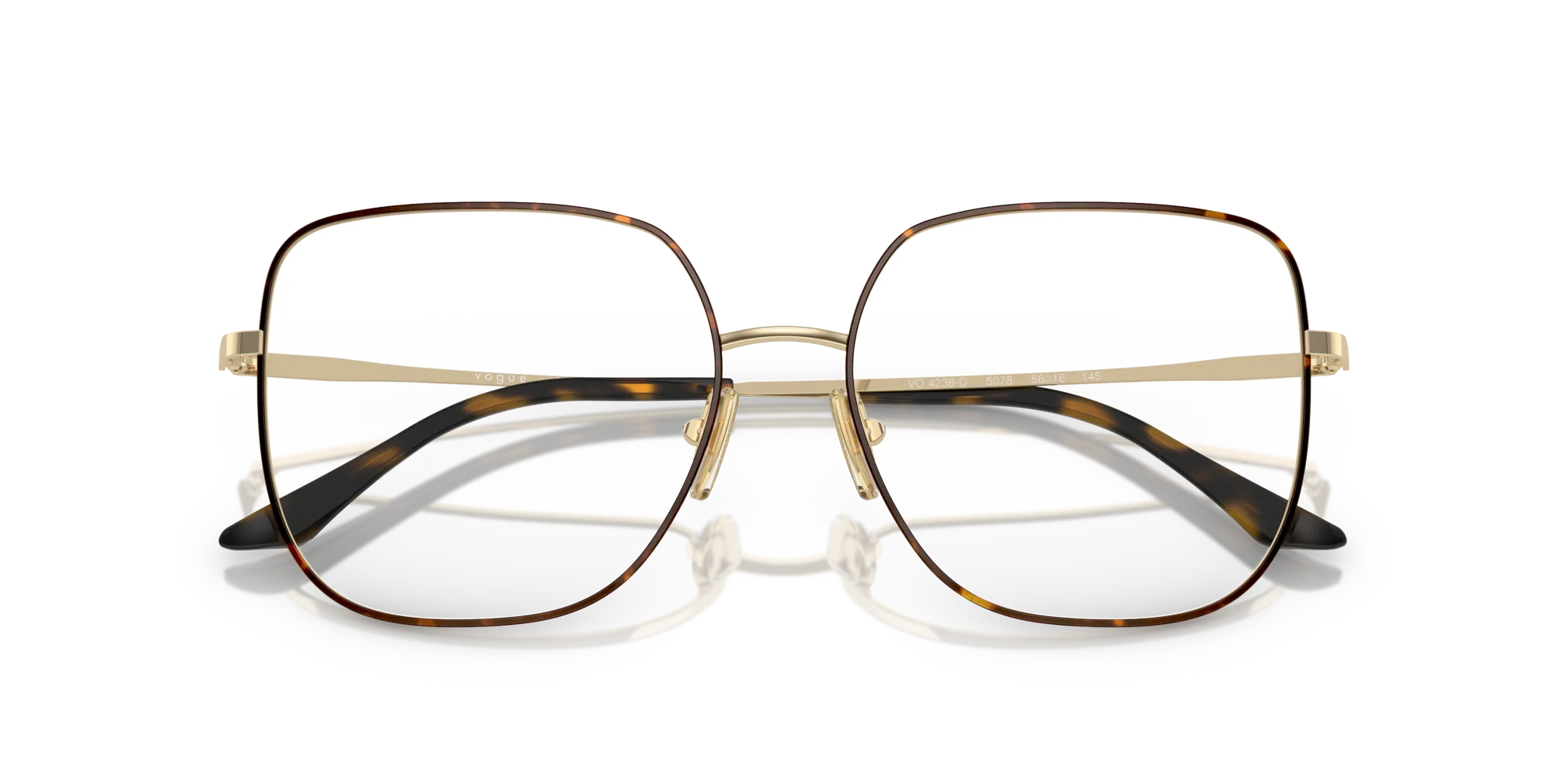 VOGUE EYEWEAR VO4238D 5078 Montature da vista Metallo Marrone Geometrica Normale - immagine 2
