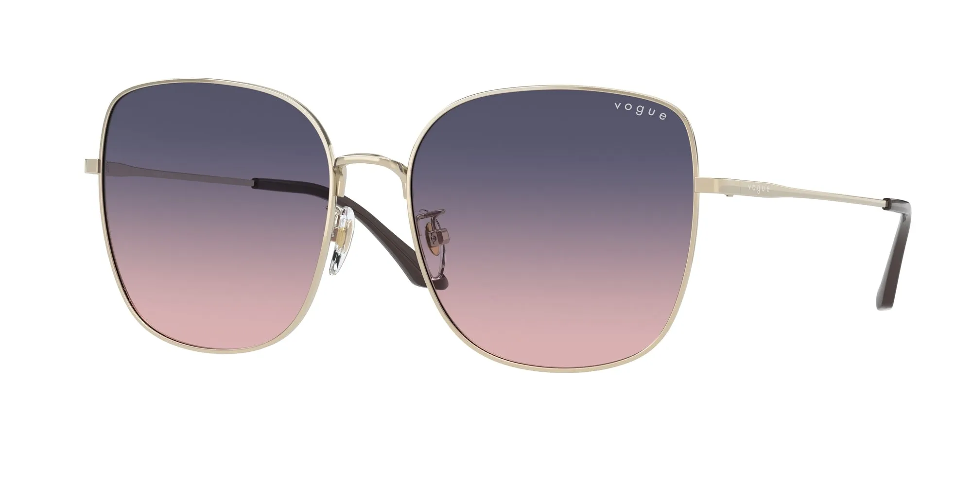 VOGUE EYEWEAR VO4237SD 848/I6 Occhiali da sole Metallo Oro Rosa Squadrata Normale Sfumato - immagine 1