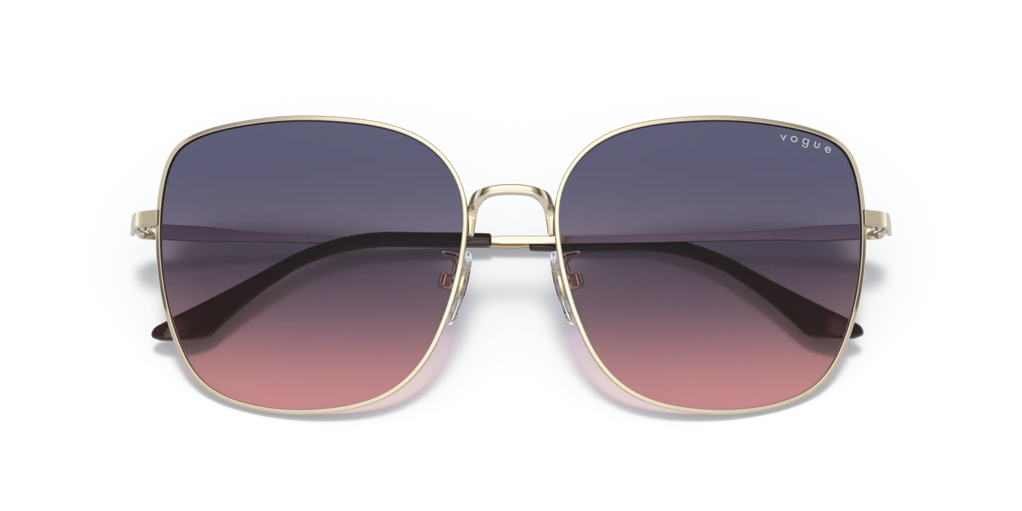 VOGUE EYEWEAR VO4237SD 848/I6 Occhiali da sole Metallo Oro Rosa Squadrata Normale Sfumato - immagine 2
