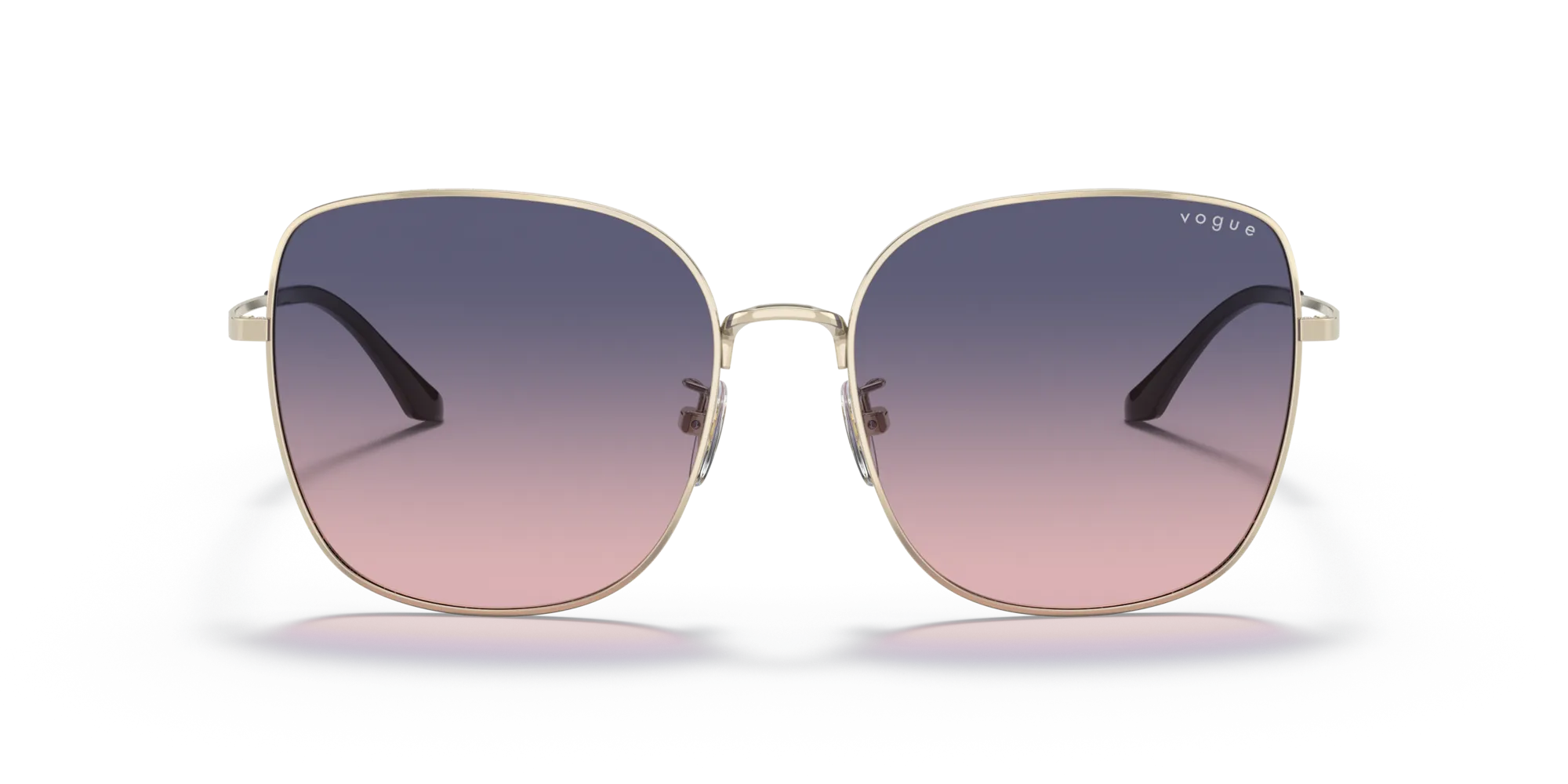 VOGUE EYEWEAR VO4237SD 848/I6 Occhiali da sole Metallo Oro Rosa Squadrata Normale Sfumato - immagine 3
