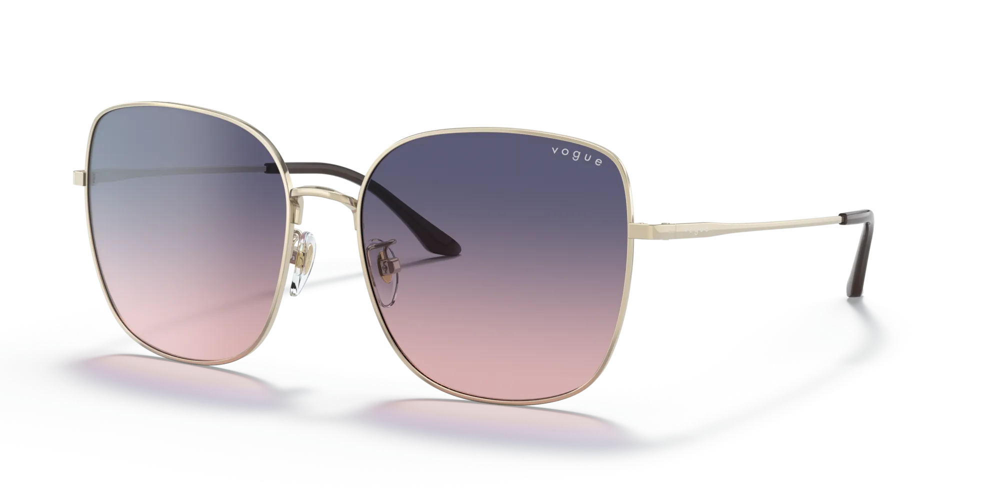 VOGUE EYEWEAR VO4237SD 848/I6 Occhiali da sole Metallo Oro Rosa Squadrata Normale Sfumato - immagine 4