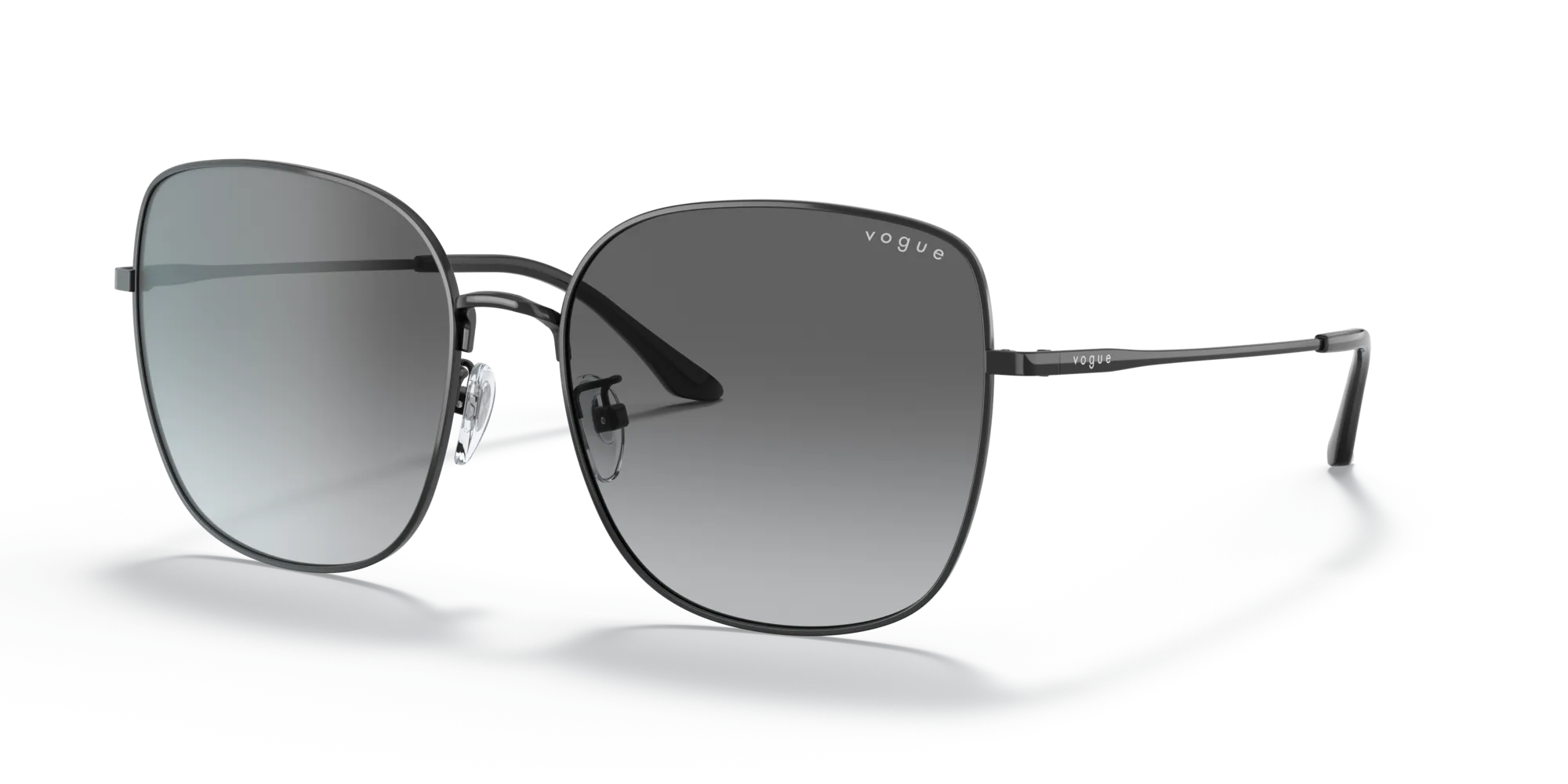 VOGUE EYEWEAR VO4237SD 352/11 Occhiali da sole Metallo Nero Grigio Squadrata Normale Sfumato - immagine 4