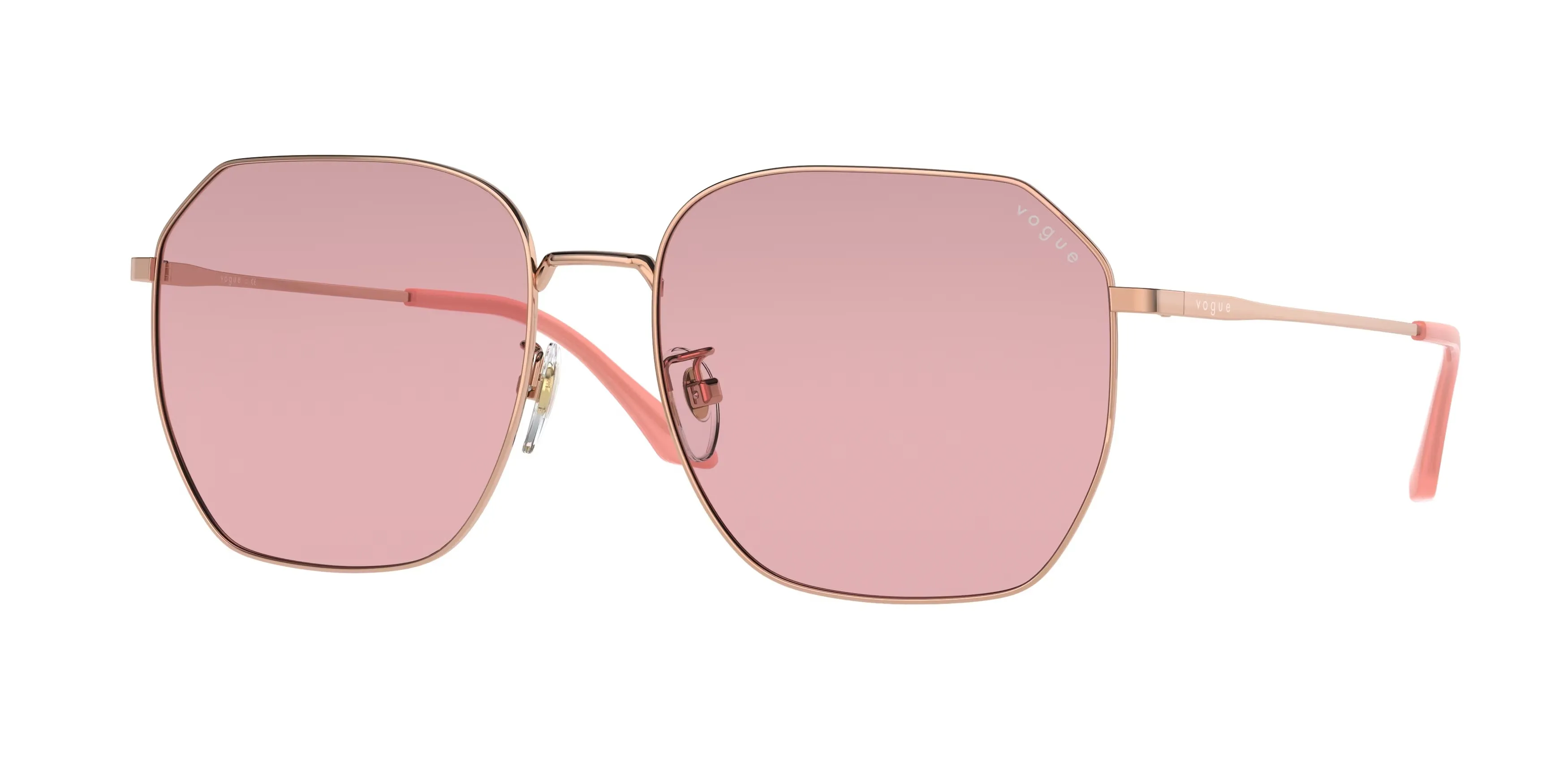 VOGUE EYEWEAR VO4215SD 515284 Occhiali da sole Metallo Oro Viola Geometrica Normale - immagine 1
