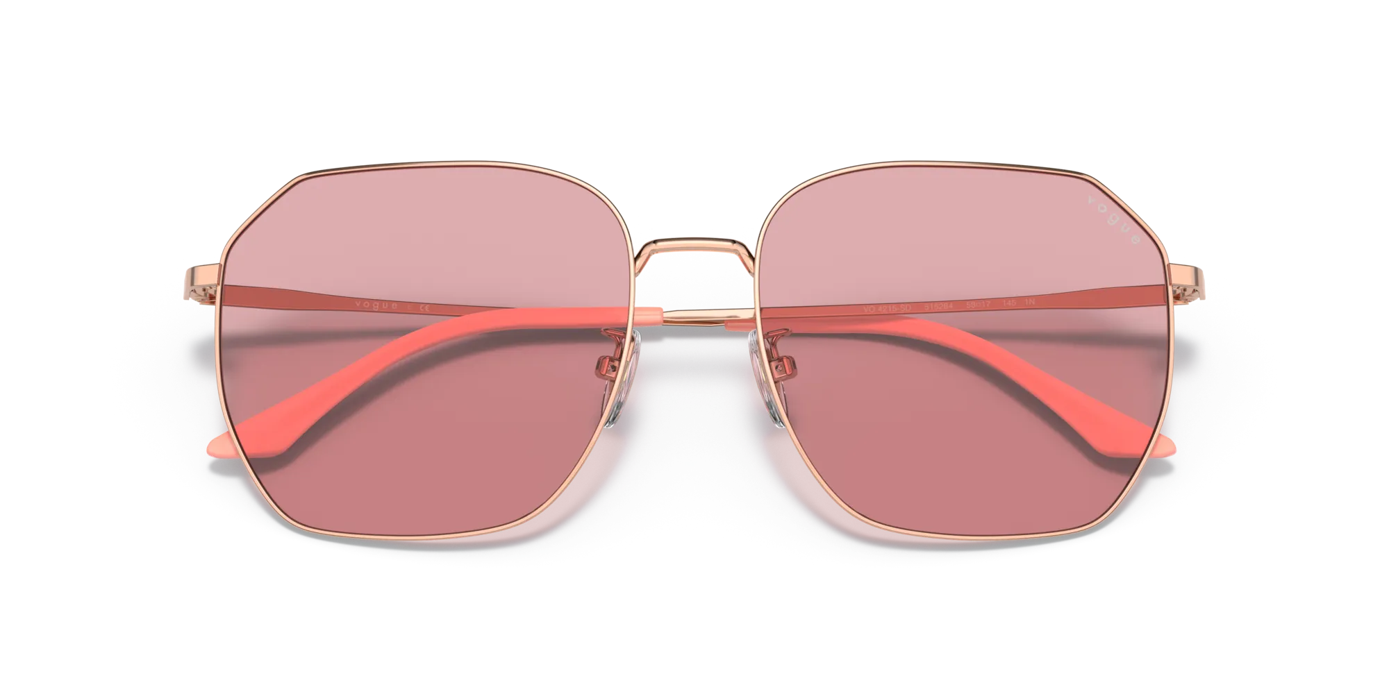 VOGUE EYEWEAR VO4215SD 515284 Occhiali da sole Metallo Oro Viola Geometrica Normale - immagine 2