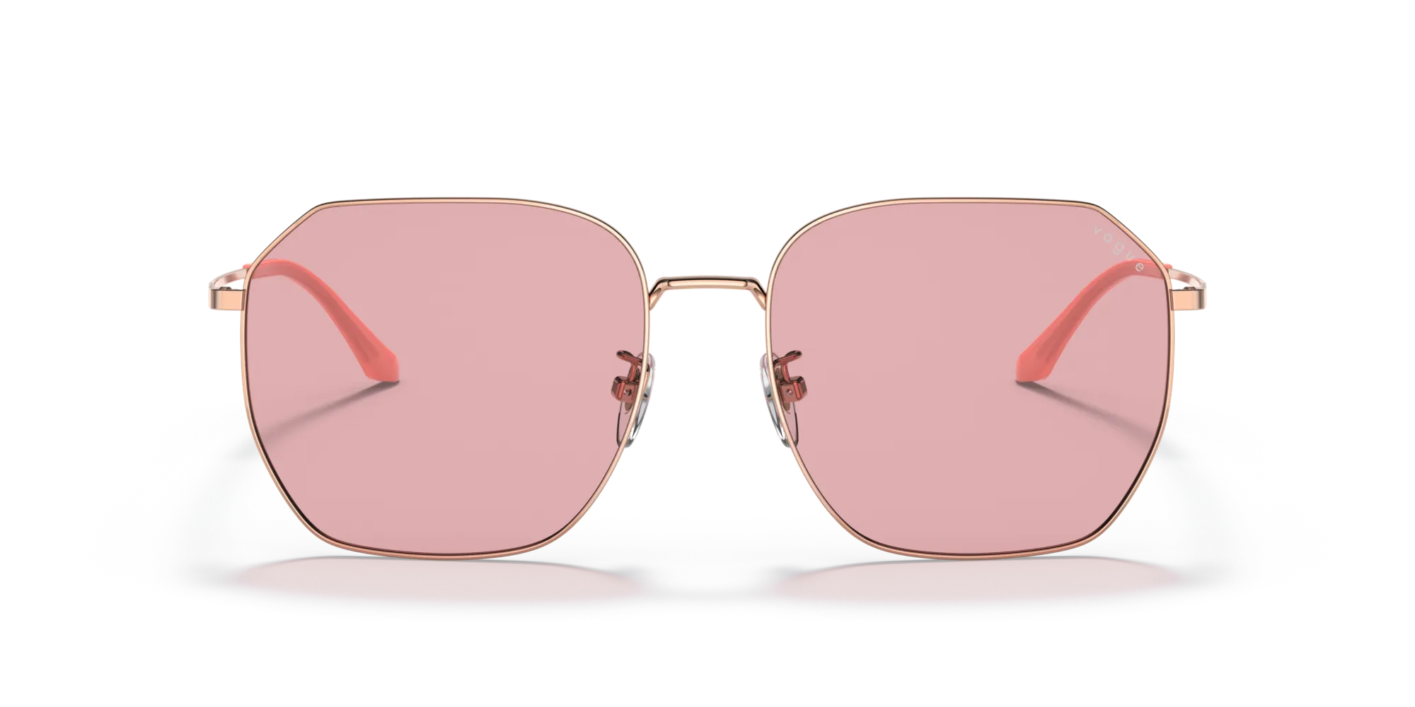 VOGUE EYEWEAR VO4215SD 515284 Occhiali da sole Metallo Oro Viola Geometrica Normale - immagine 3