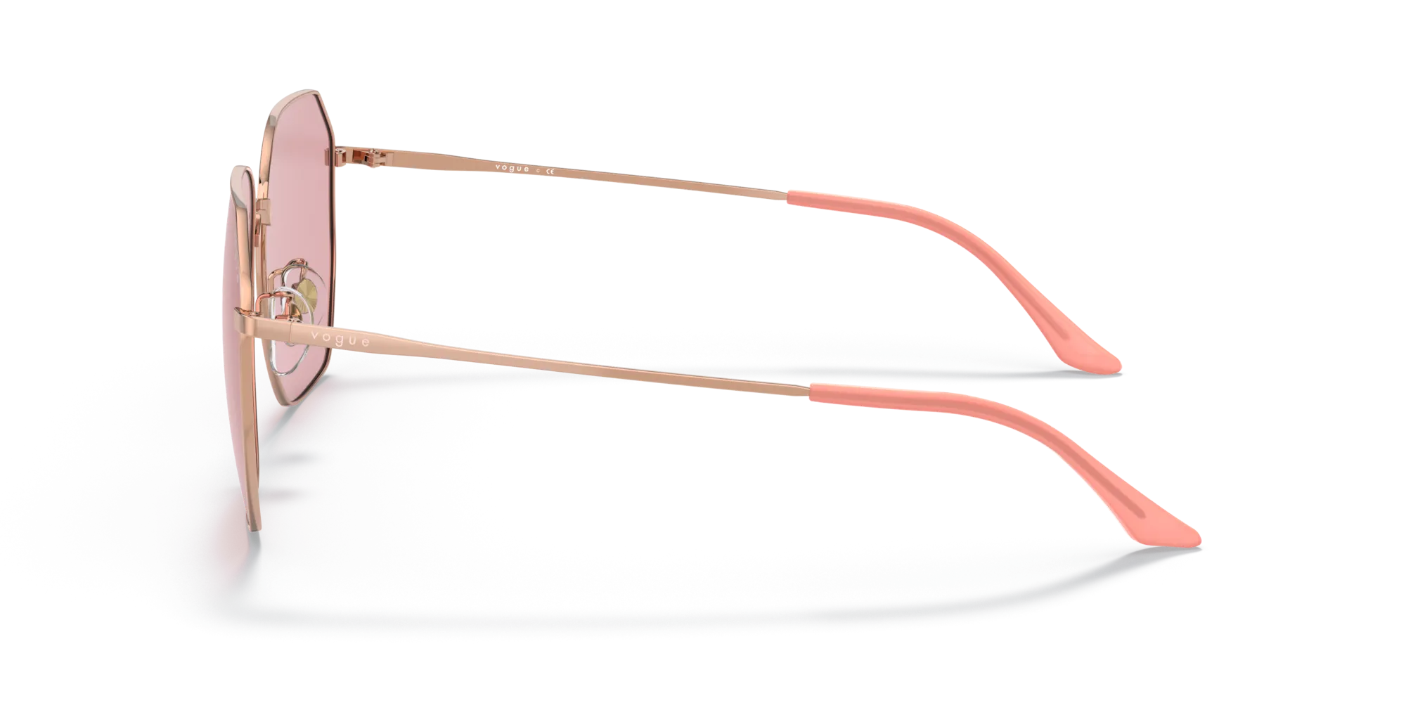 VOGUE EYEWEAR VO4215SD 515284 Occhiali da sole Metallo Oro Viola Geometrica Normale - immagine 4