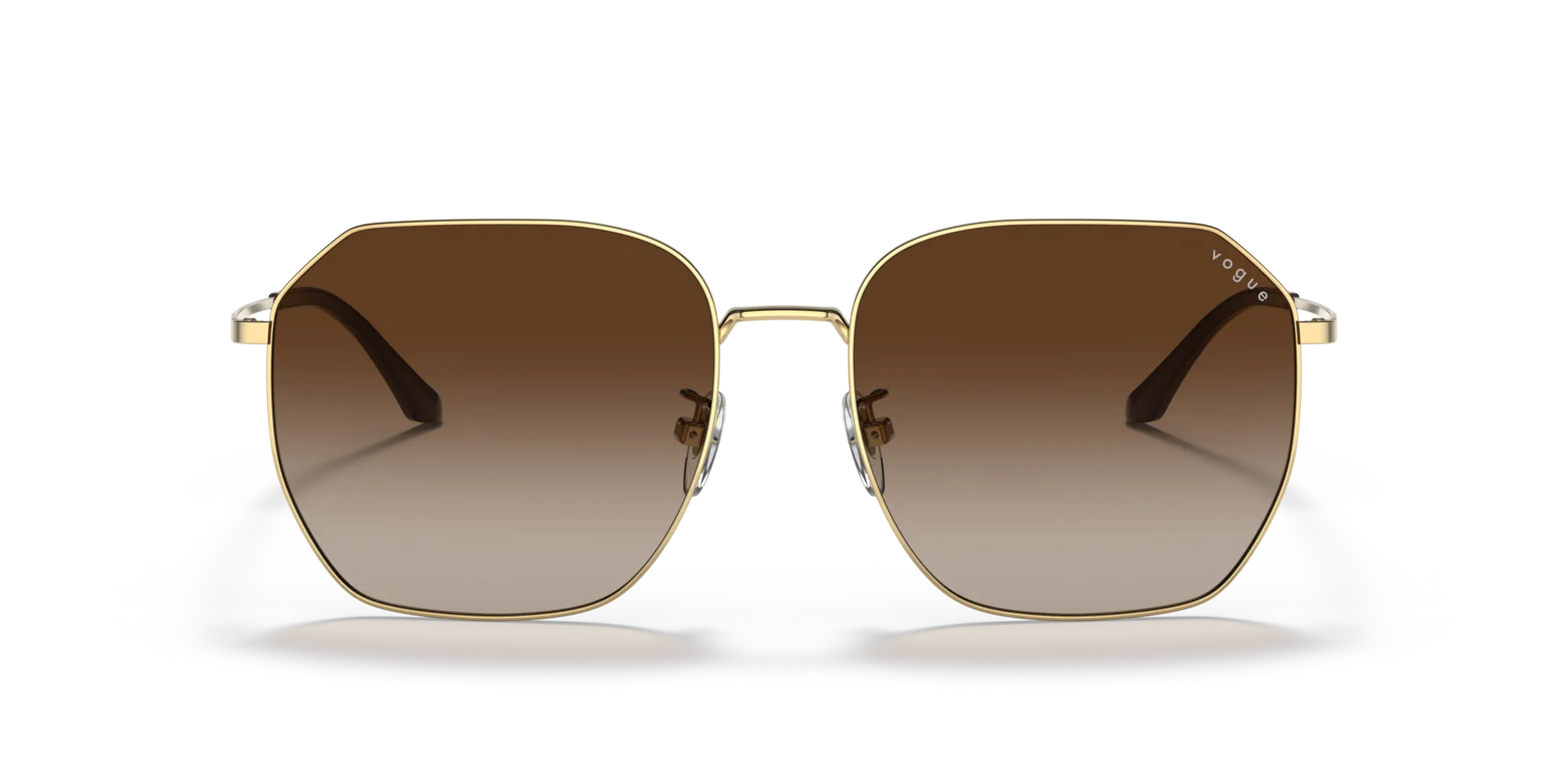 VOGUE EYEWEAR VO4215SD 280/13 Occhiali da sole Metallo Oro Marrone Geometrica Normale Sfumato - immagine 3