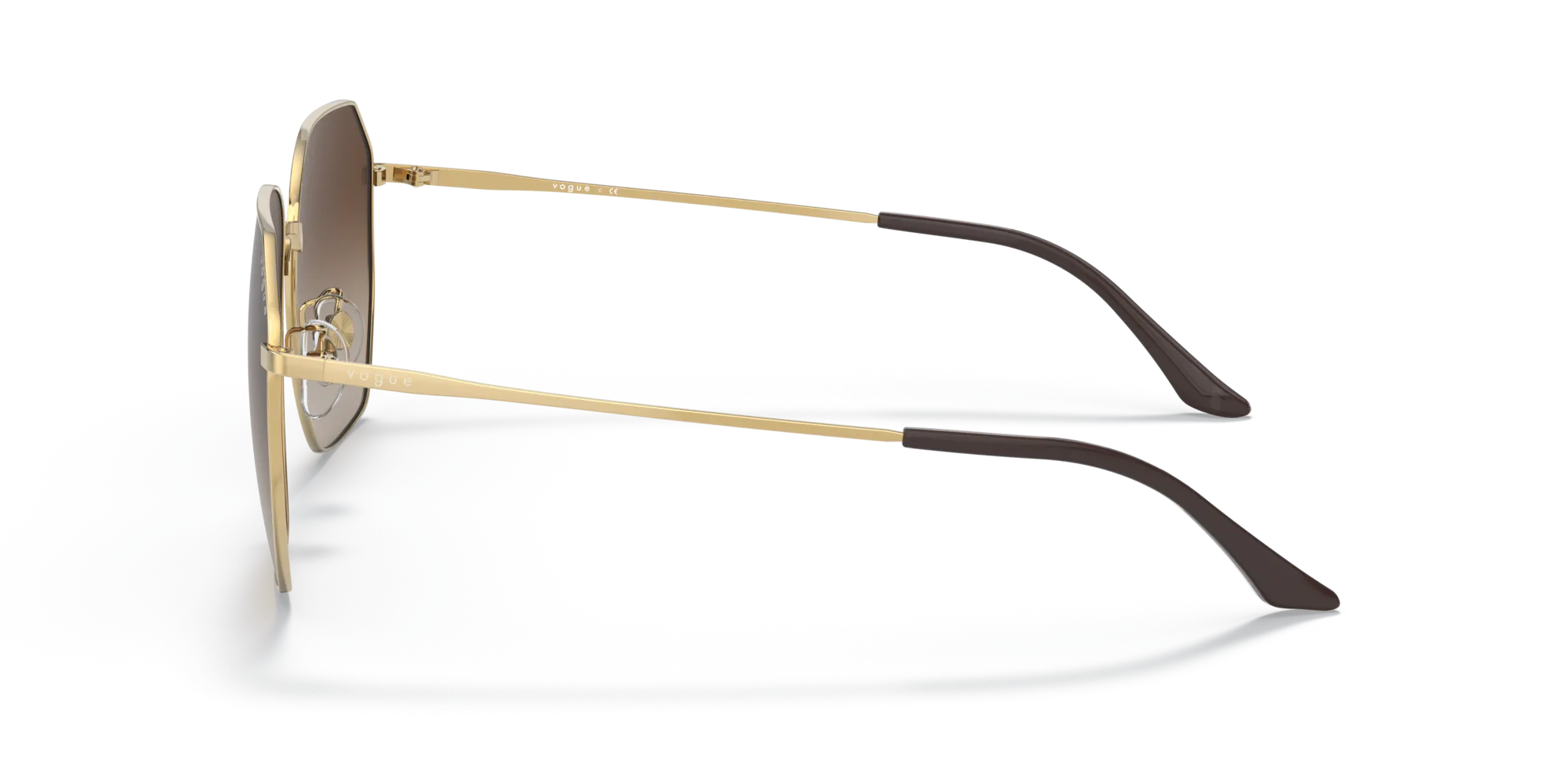 VOGUE EYEWEAR VO4215SD 280/13 Occhiali da sole Metallo Oro Marrone Geometrica Normale Sfumato - immagine 4