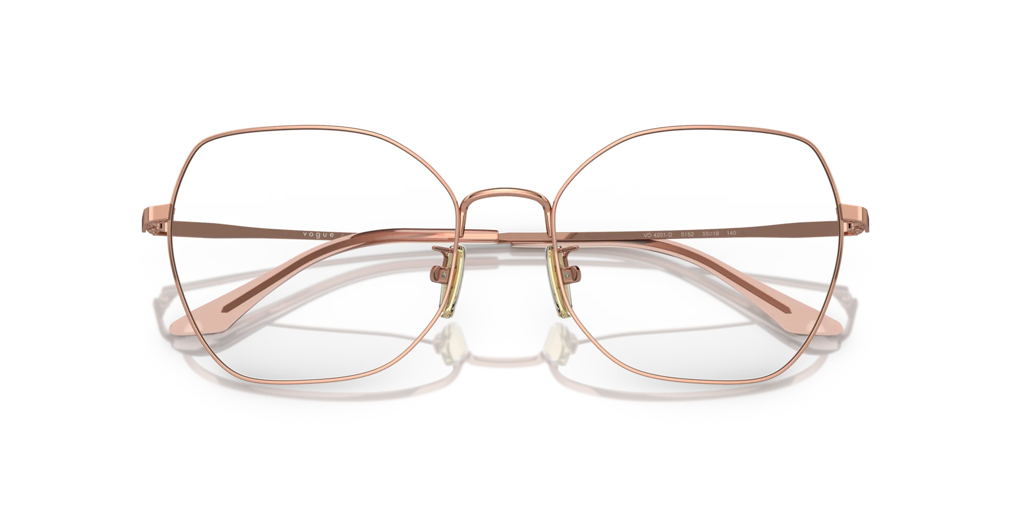 VOGUE EYEWEAR VO4201D 5152 Montature da vista Metallo Oro Farfalla Normale - immagine 2
