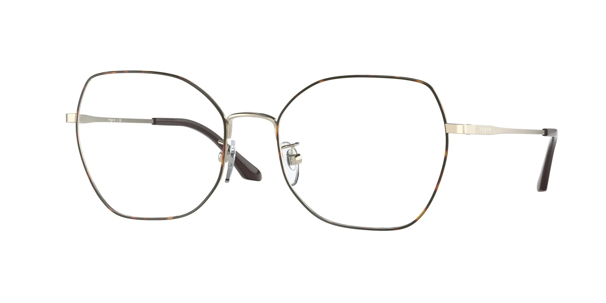 VOGUE EYEWEAR VO4201D 5078 Montature da vista Metallo Marrone Farfalla Normale - immagine 1