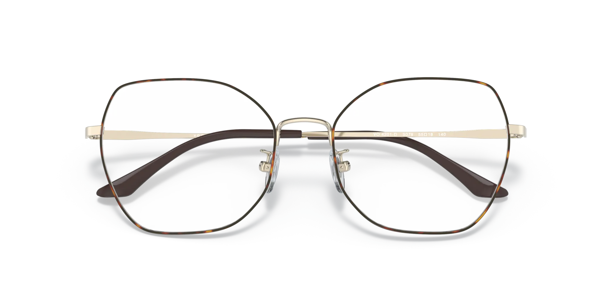 VOGUE EYEWEAR VO4201D 5078 Montature da vista Metallo Marrone Farfalla Normale - immagine 2