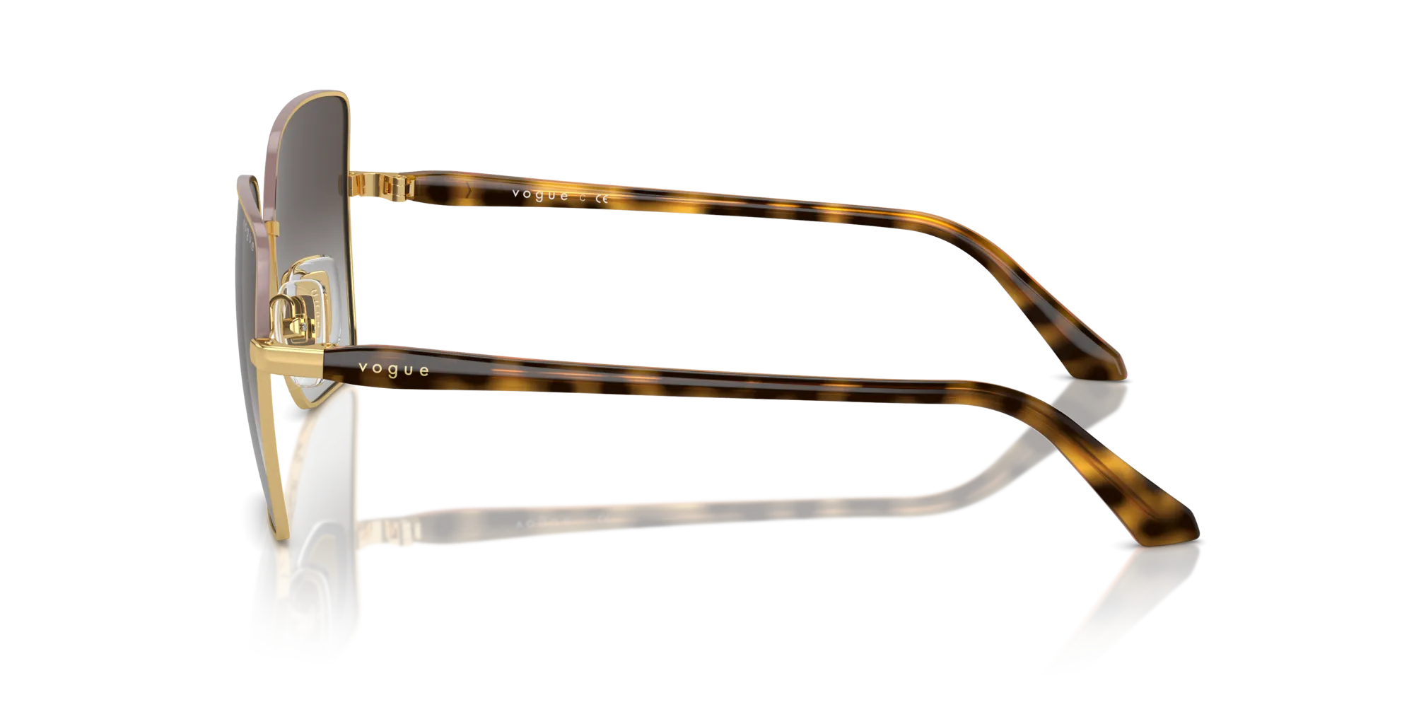 VOGUE EYEWEAR VO4199S 51988G Occhiali da sole Metallo Oro Grigio Farfalla Normale Sfumato - immagine 4