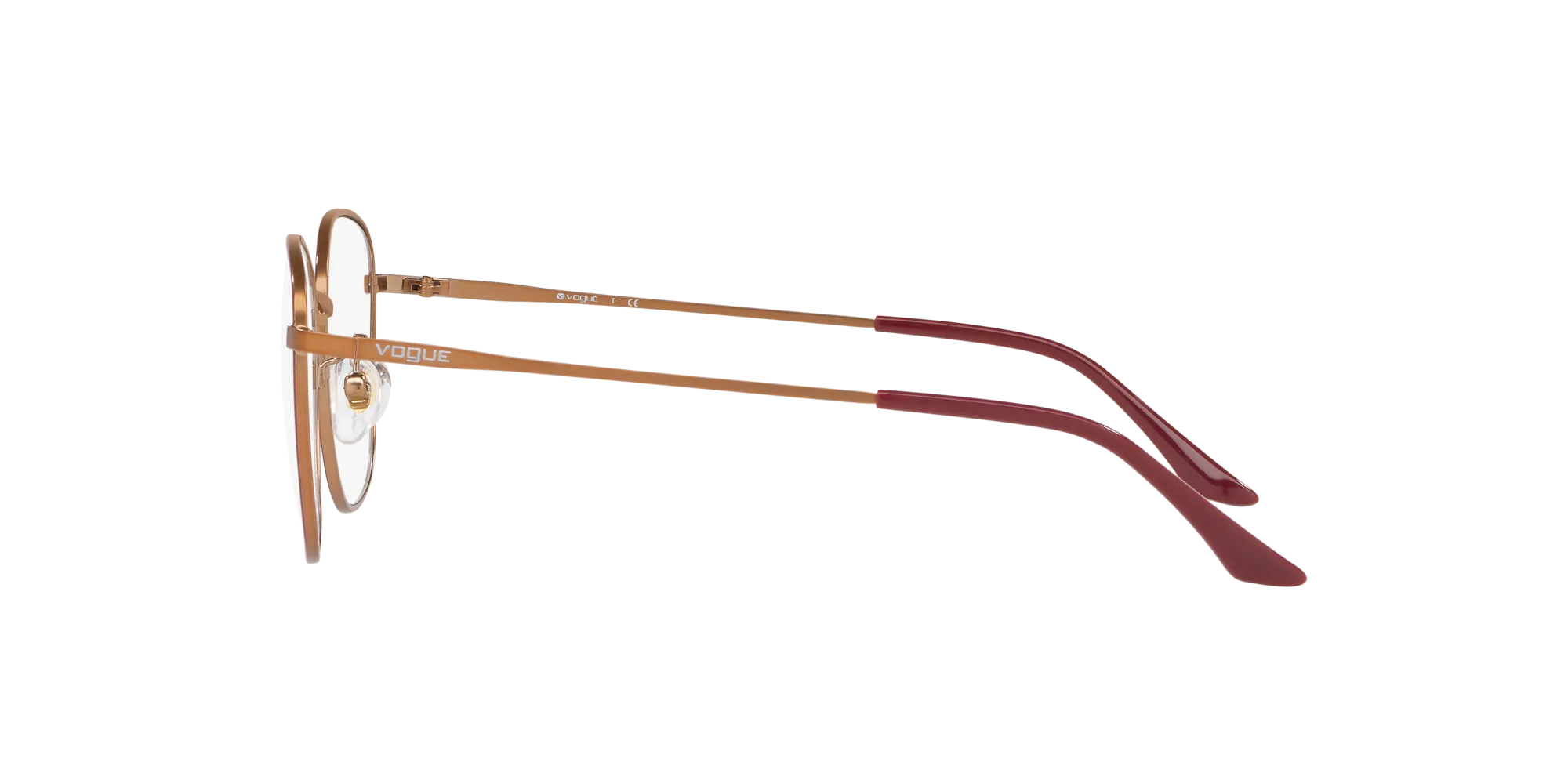 VOGUE EYEWEAR VO4124D 5089 Montature da vista Metallo Rosso Squadrata Normale - immagine 3