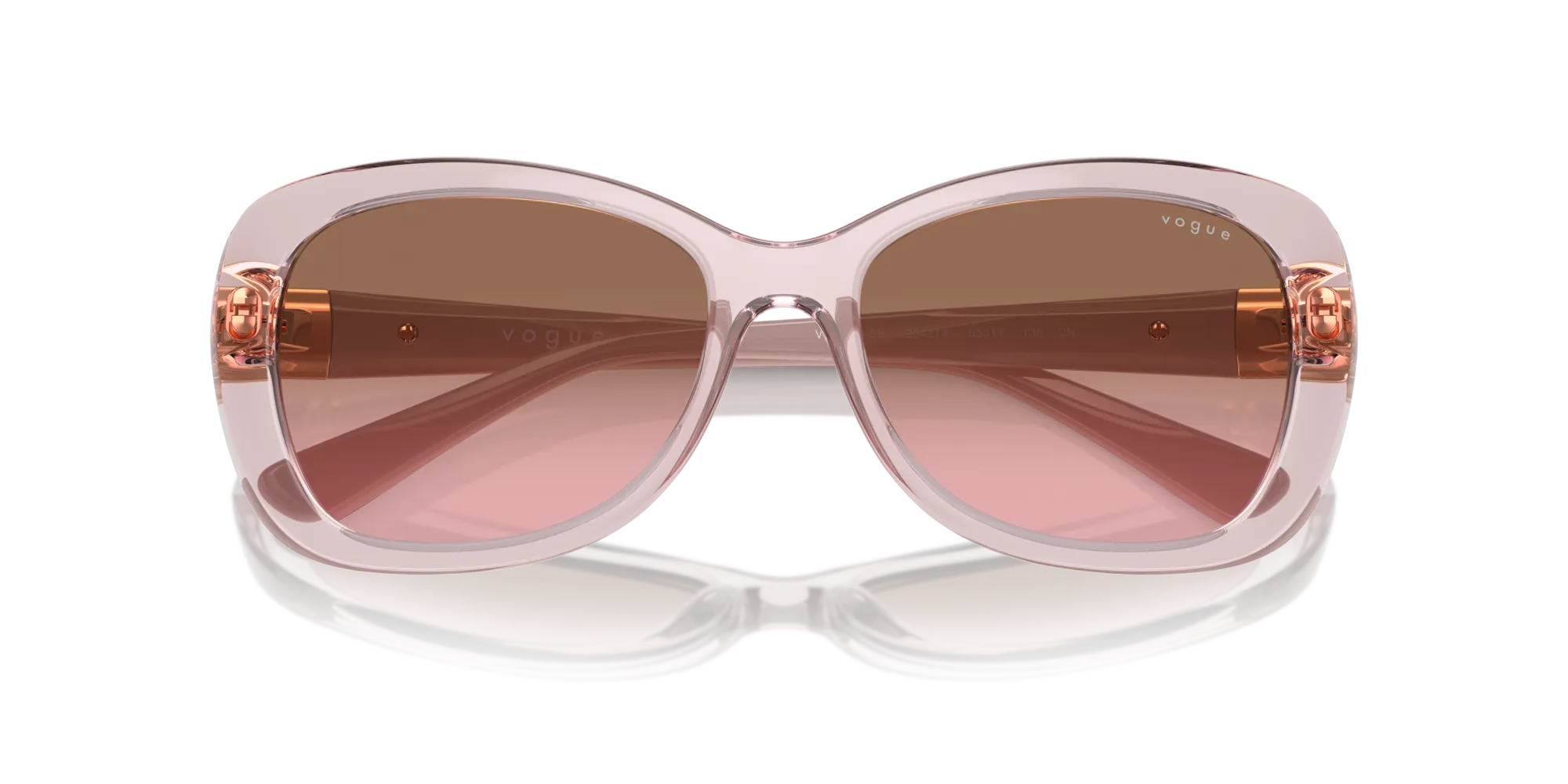 VOGUE EYEWEAR VO2943SB 294214 Occhiali da sole Iniettato Rosa Rosa Farfalla Normale Sfumato - immagine 2